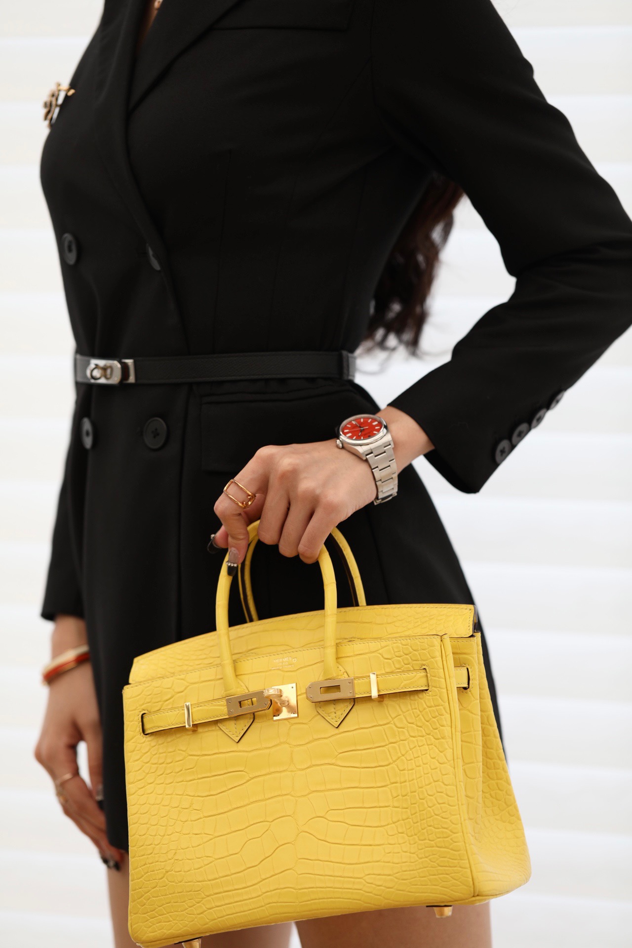 Crocodile leather #M9 Mimosa  Birkin 25-3cm