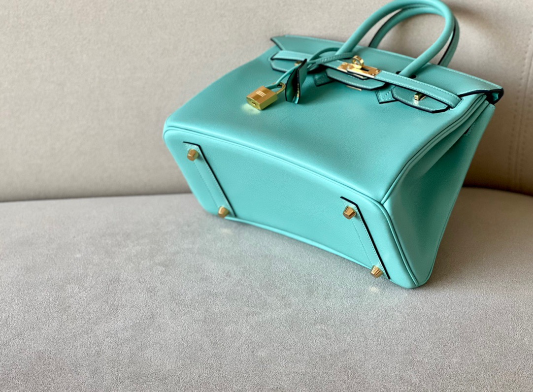 Hermes Birkin #3P Blue Aroll 25-35cm Switf