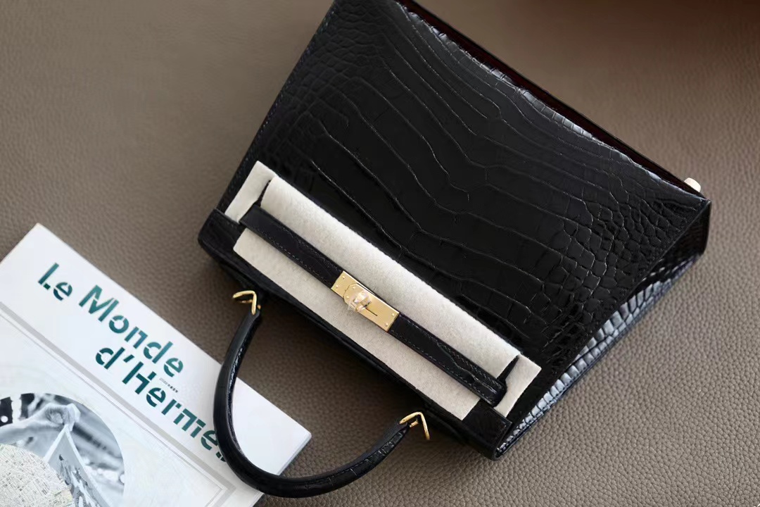 Crocodile skin Kelly #89 Nolr 25-30cm