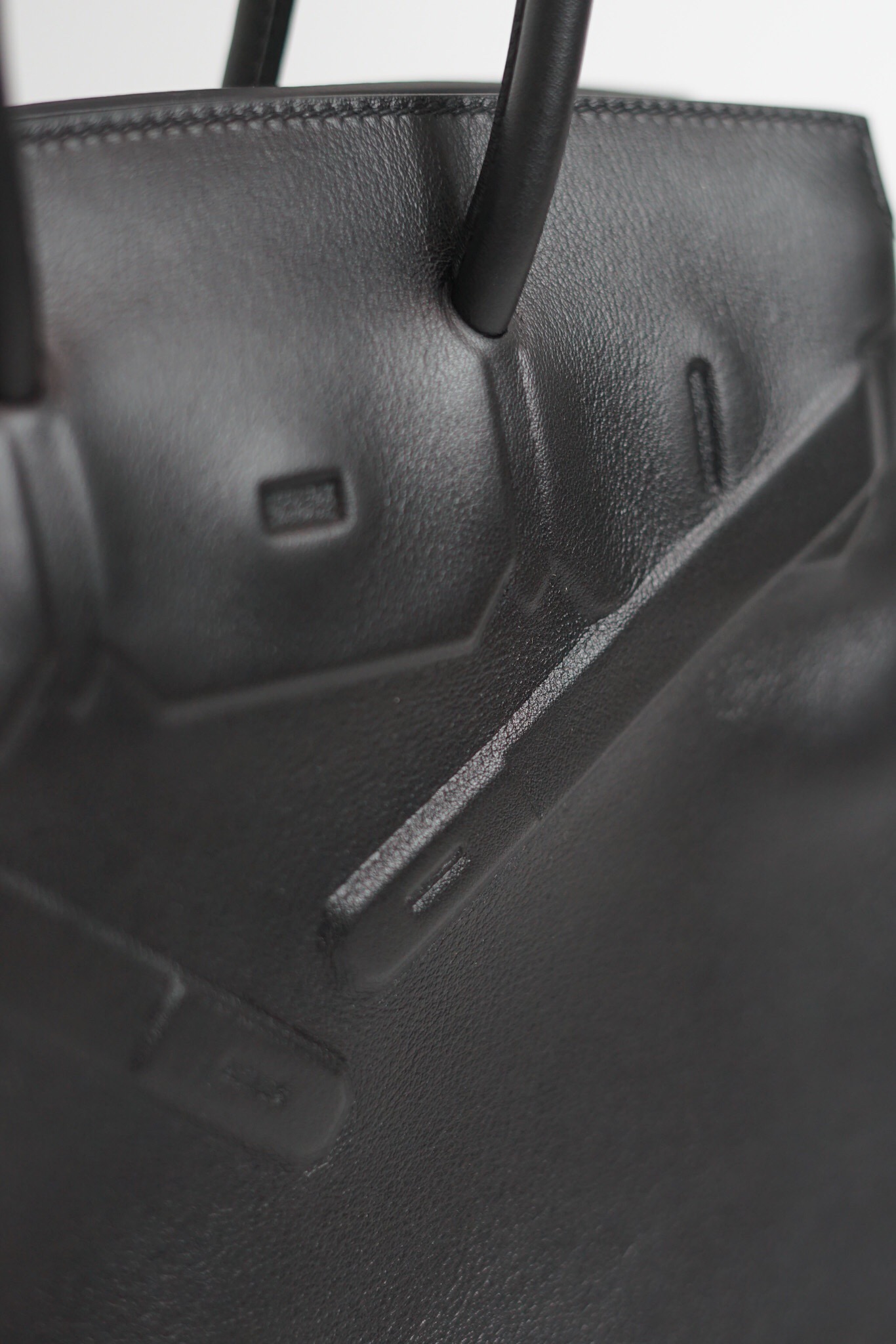 Hermes Shadow Birkin 25cm Switf Black