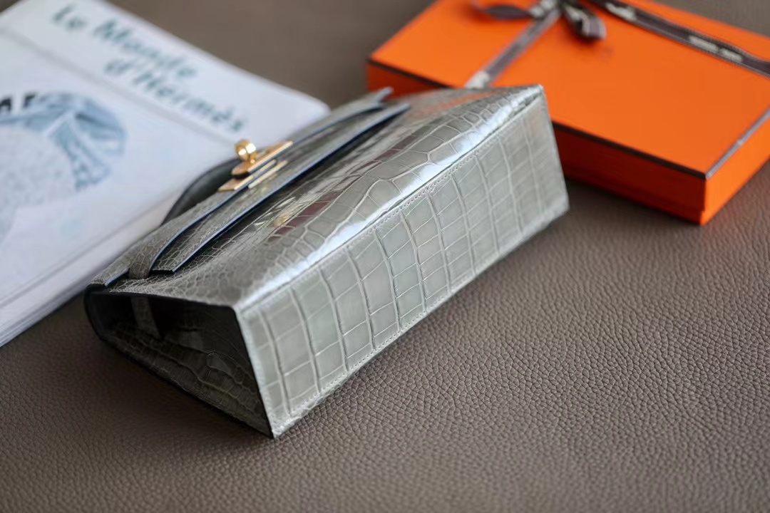 Crocodile Kelly #0V Gris Neve 22cm