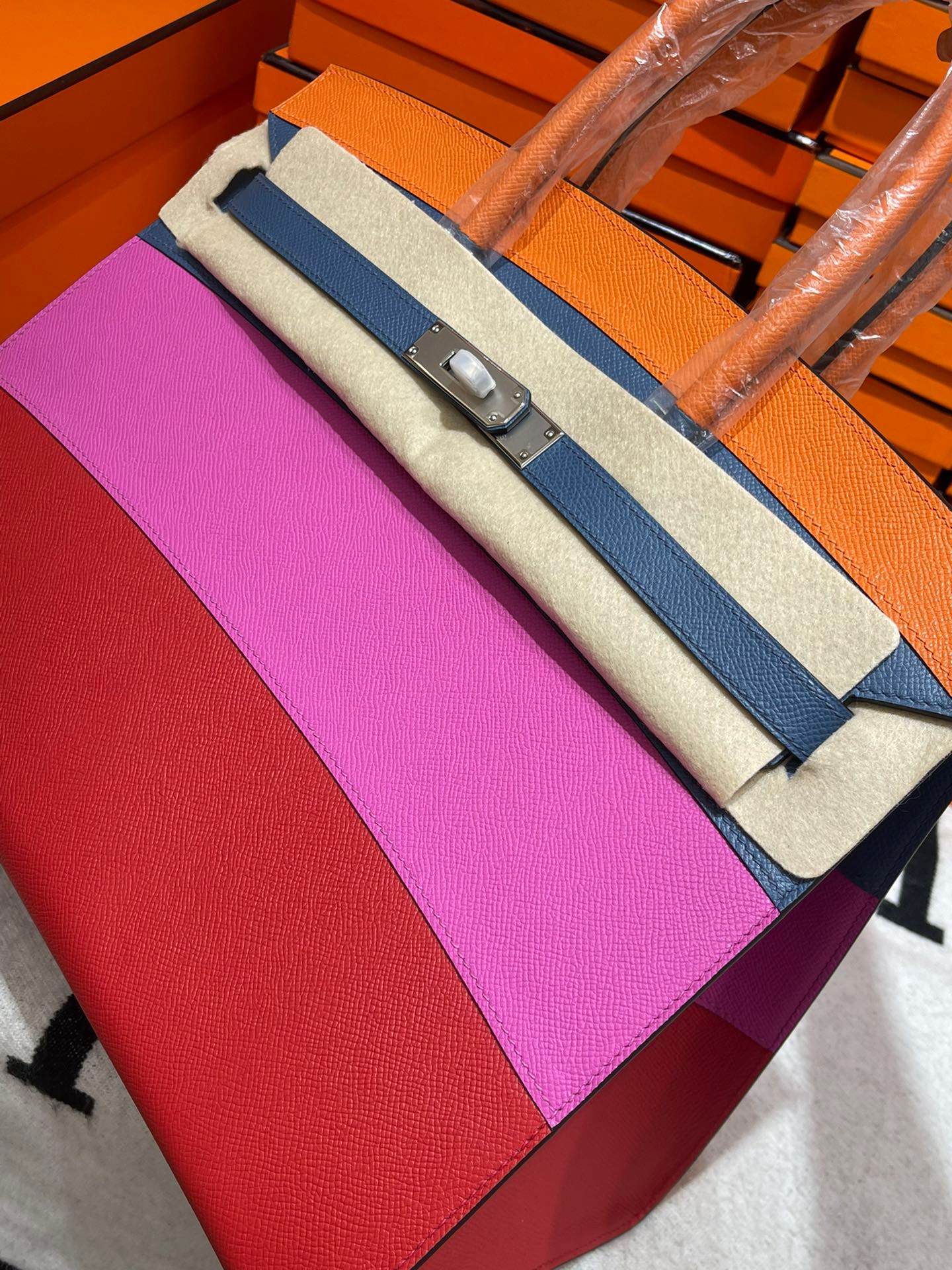 Hermes Birkin 35cm espom rainbow