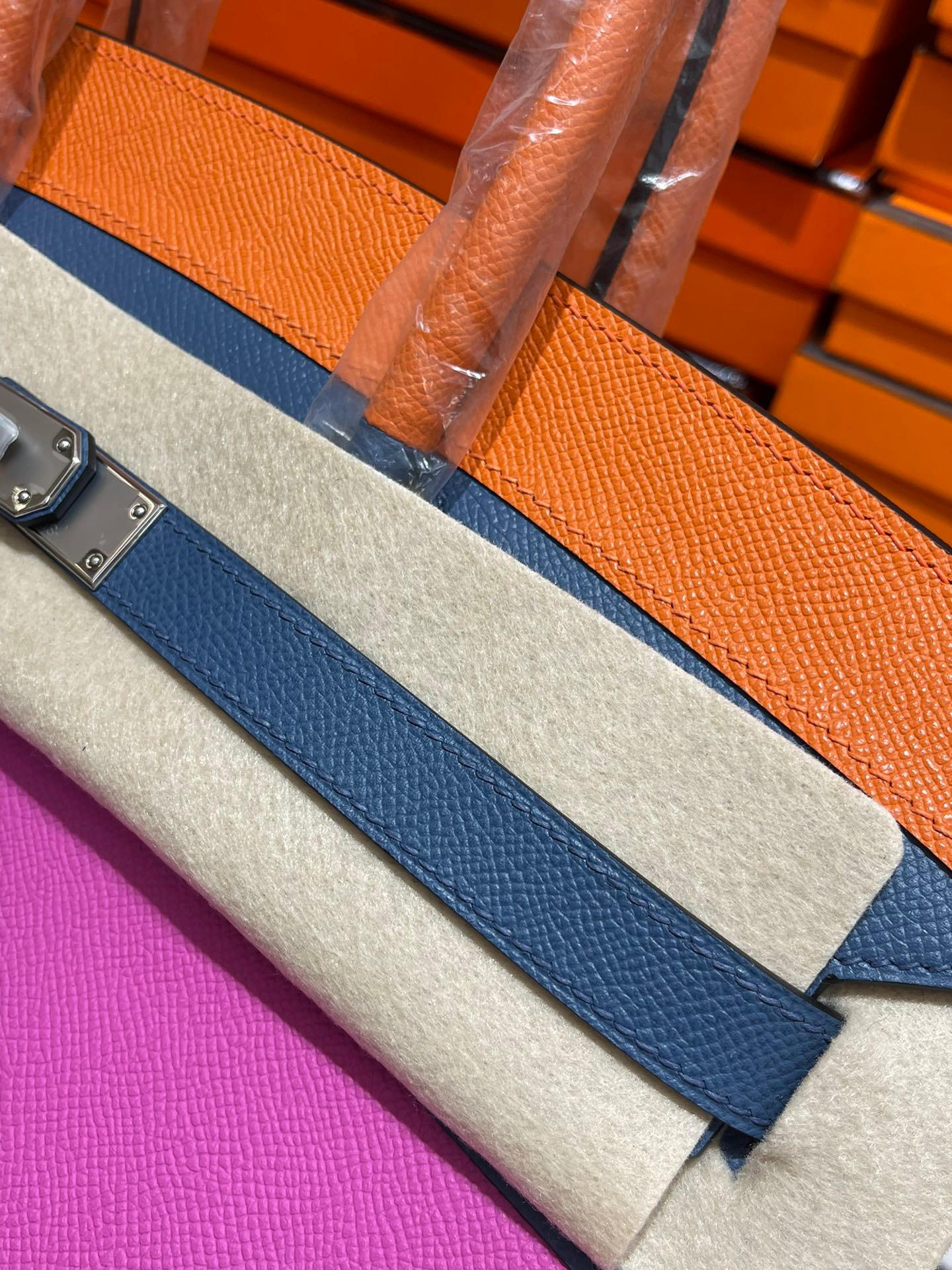 Hermes Birkin 35cm espom rainbow