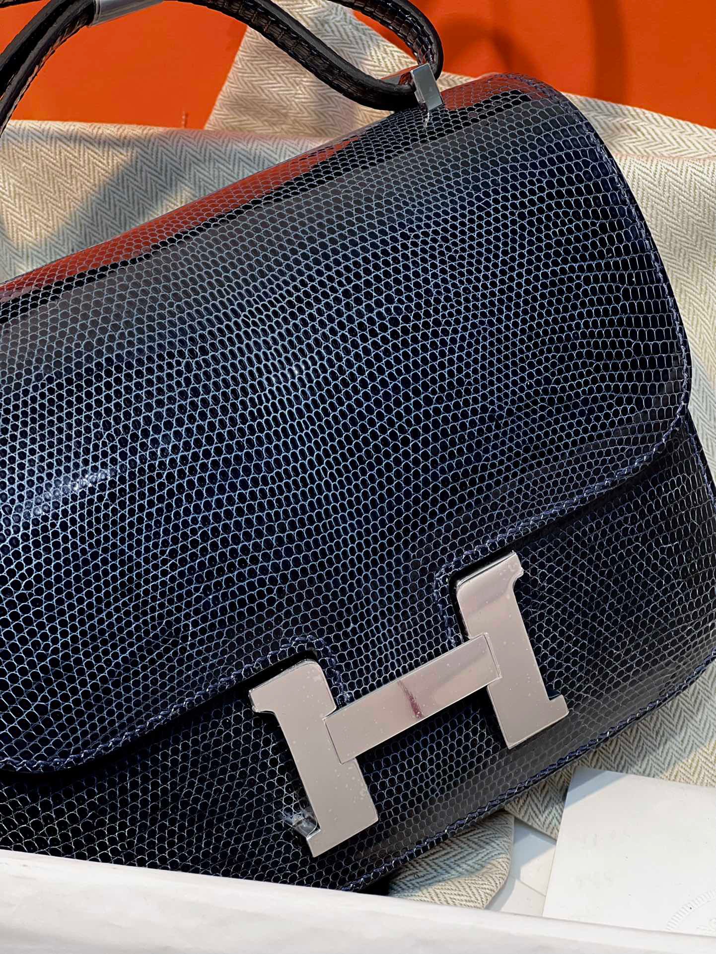 Lizard skin Constance #2Z BleuNuit 19-24cm