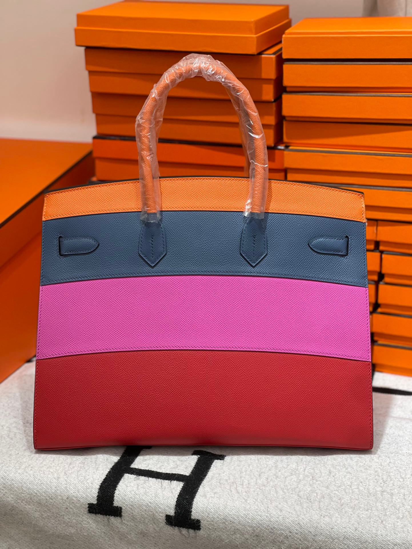 Hermes Birkin 35cm espom rainbow
