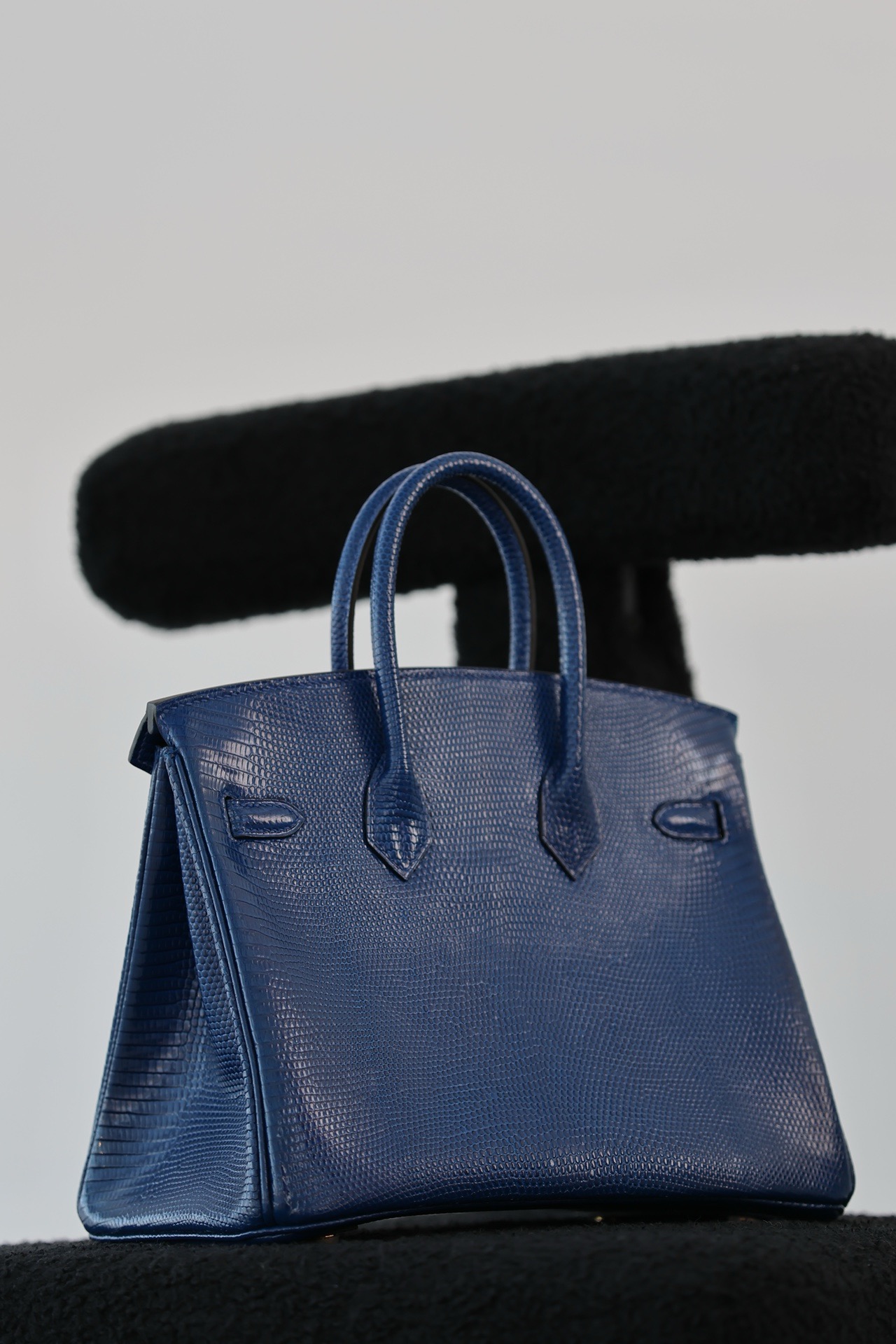 Lizard skin #73 Blue Sapphire  Birkin 25-30cm