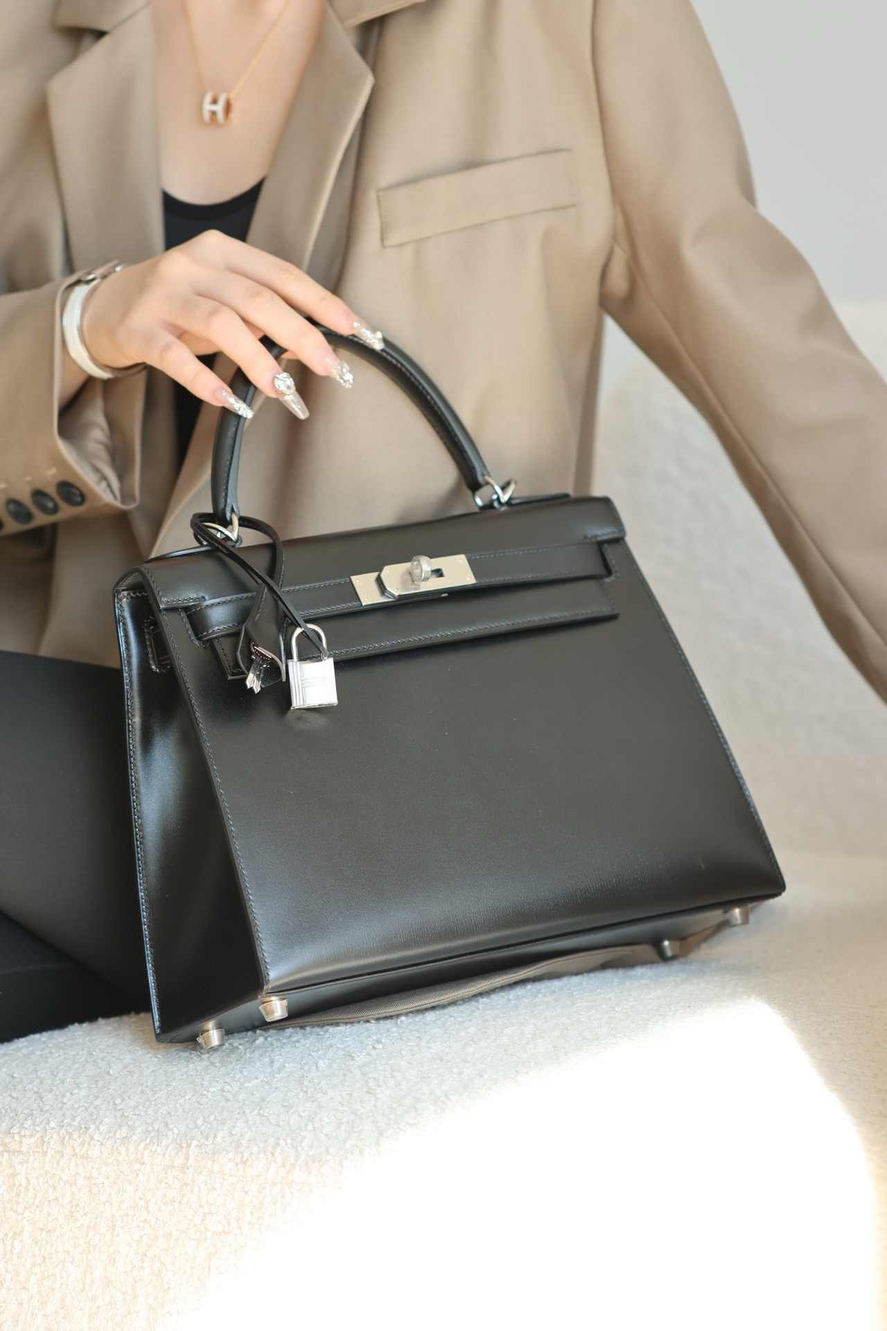 Hermes Kelly #89 Nolr 25-28cm BOX Selier