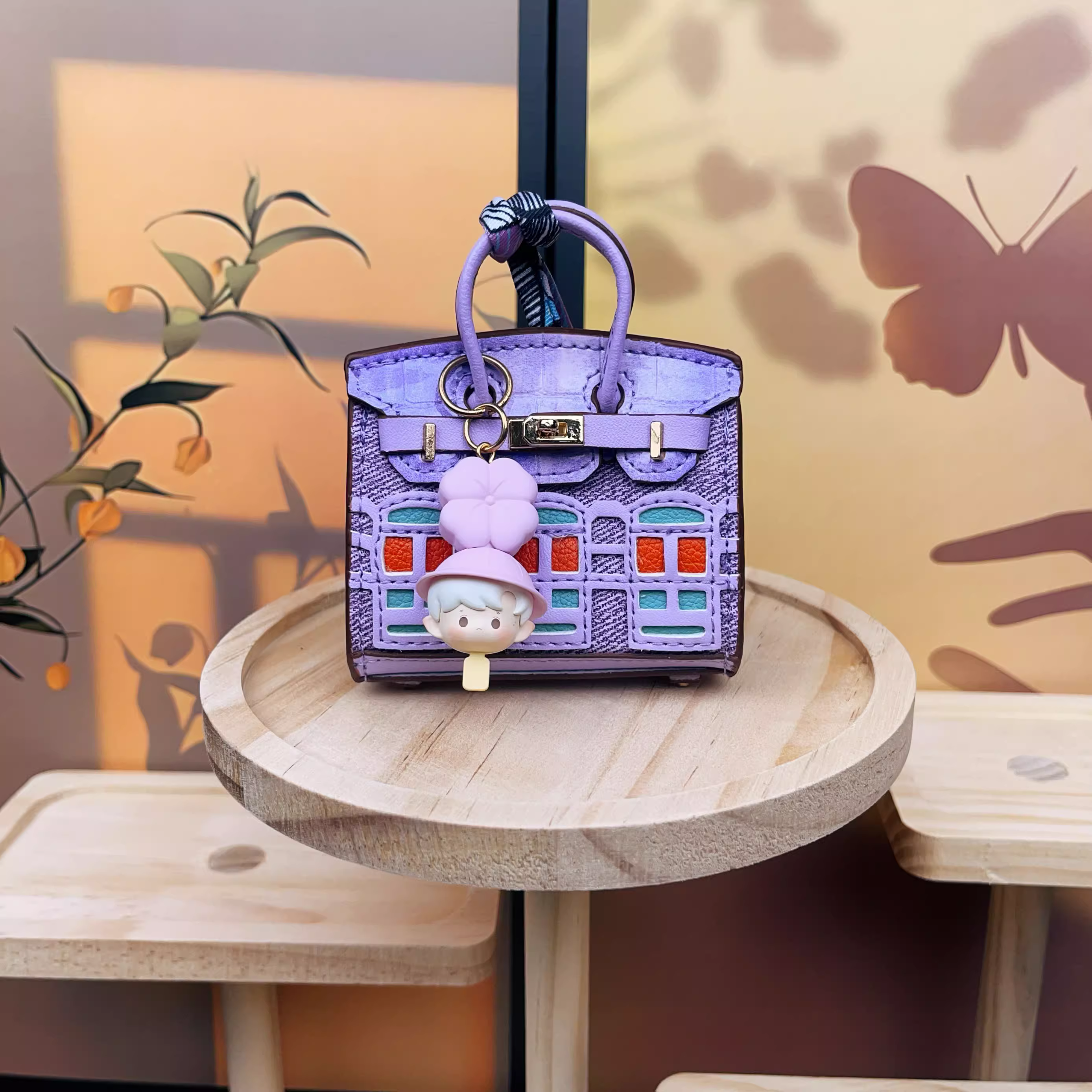 2 Birkin BAGS pendant