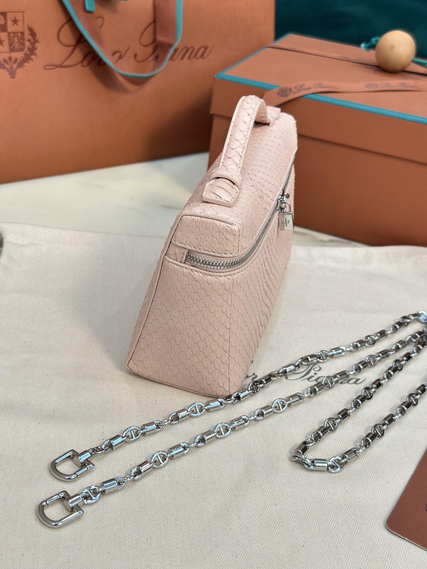 Loro Piana Extra pocket 19 snakeskin