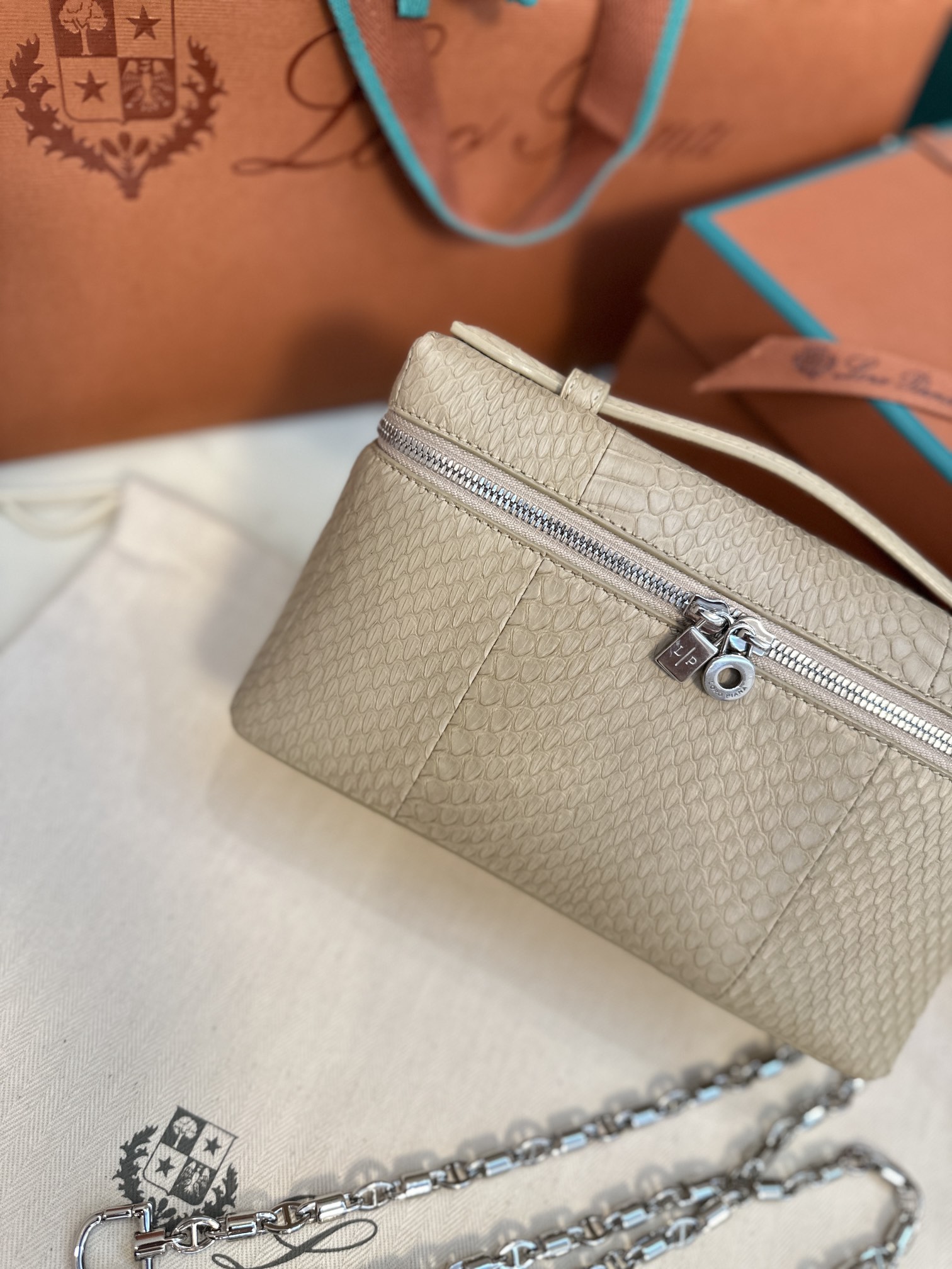 Loro Piana Extra pocket 19 snakeskin