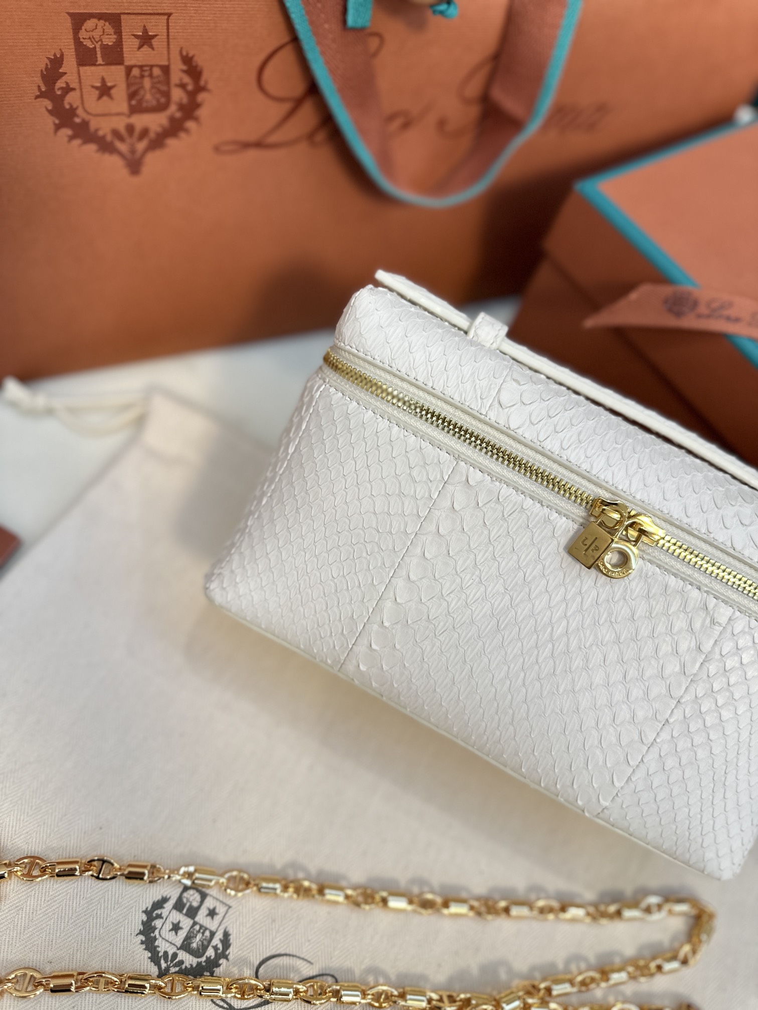 Loro Piana Extra pocket 19 snakeskin