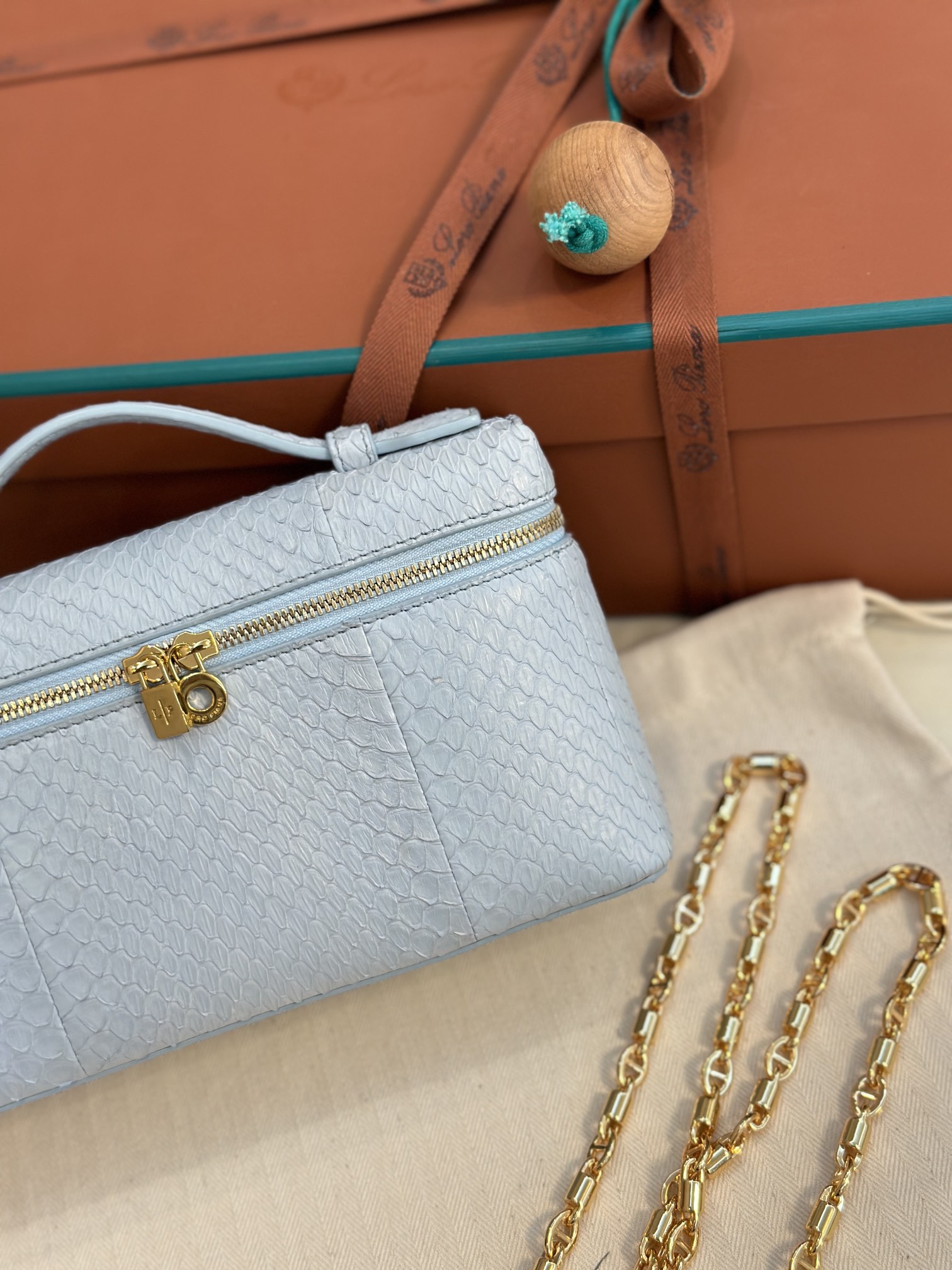 Loro Piana Extra pocket 19 snakeskin