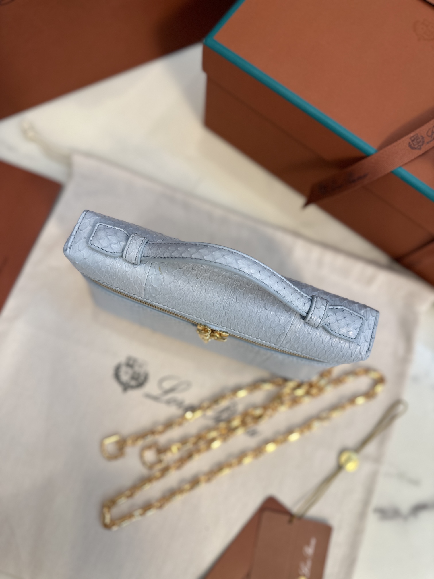 Loro Piana Extra pocket 19 snakeskin