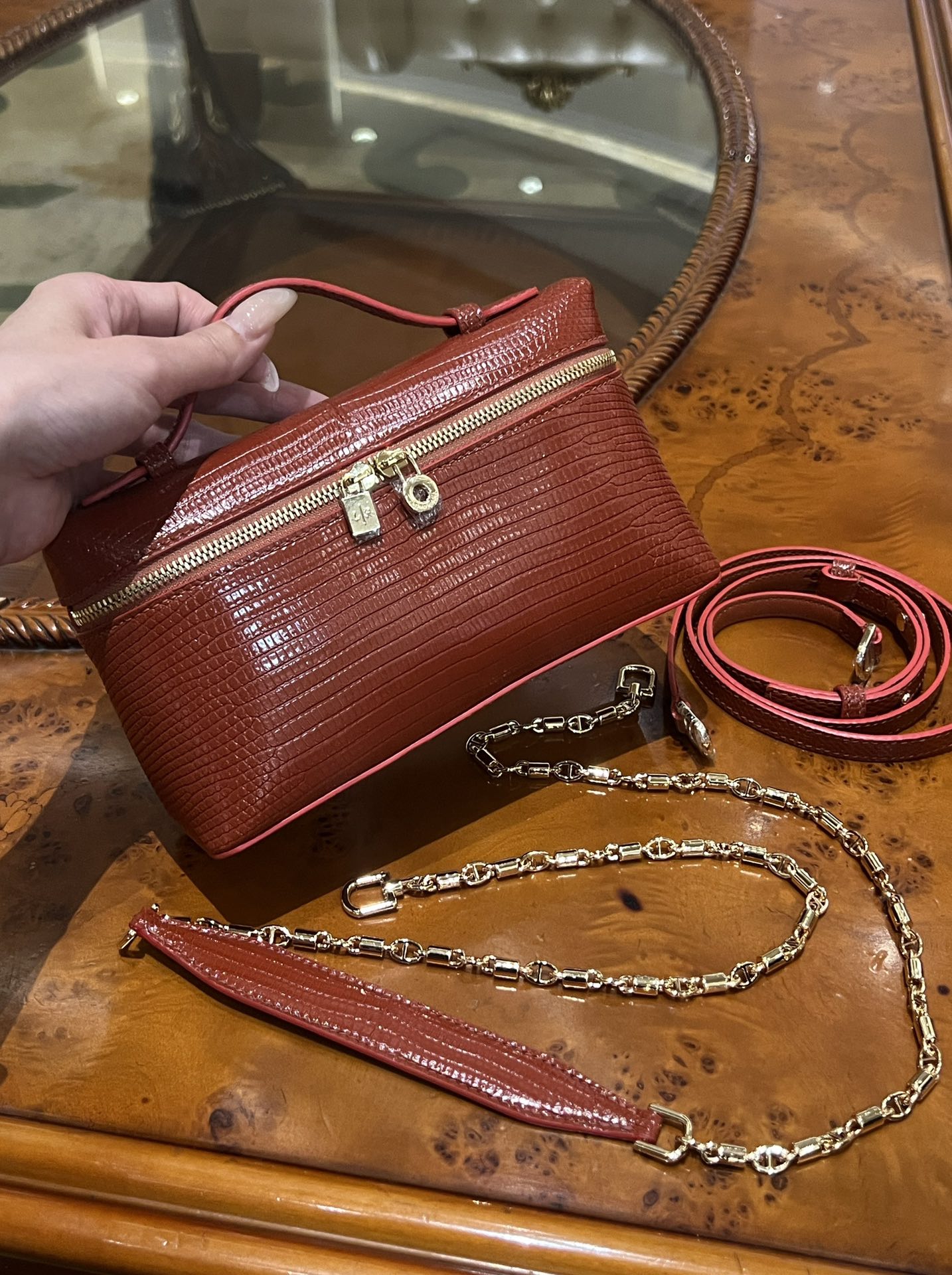 Loro Piana Extra pocket 19 Lizard skin