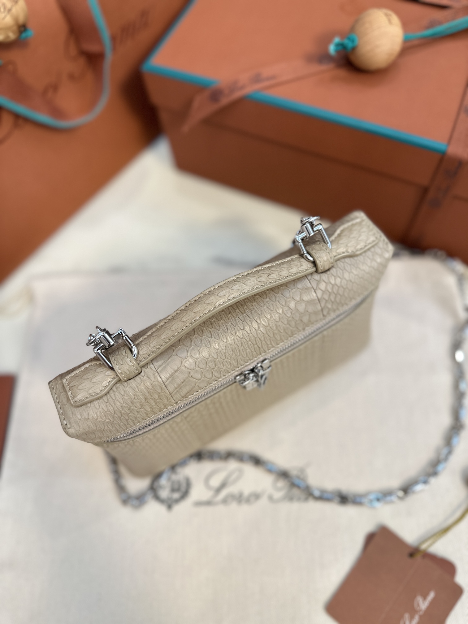 Loro Piana Extra pocket 19 snakeskin