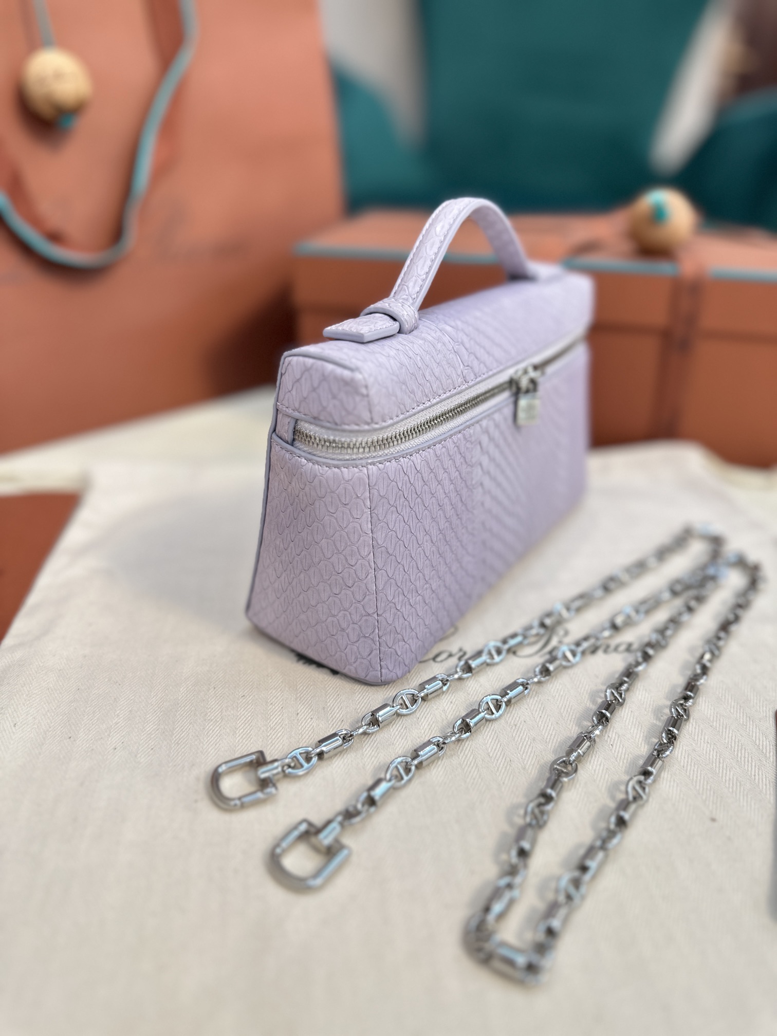 Loro Piana Extra pocket 19 snakeskin