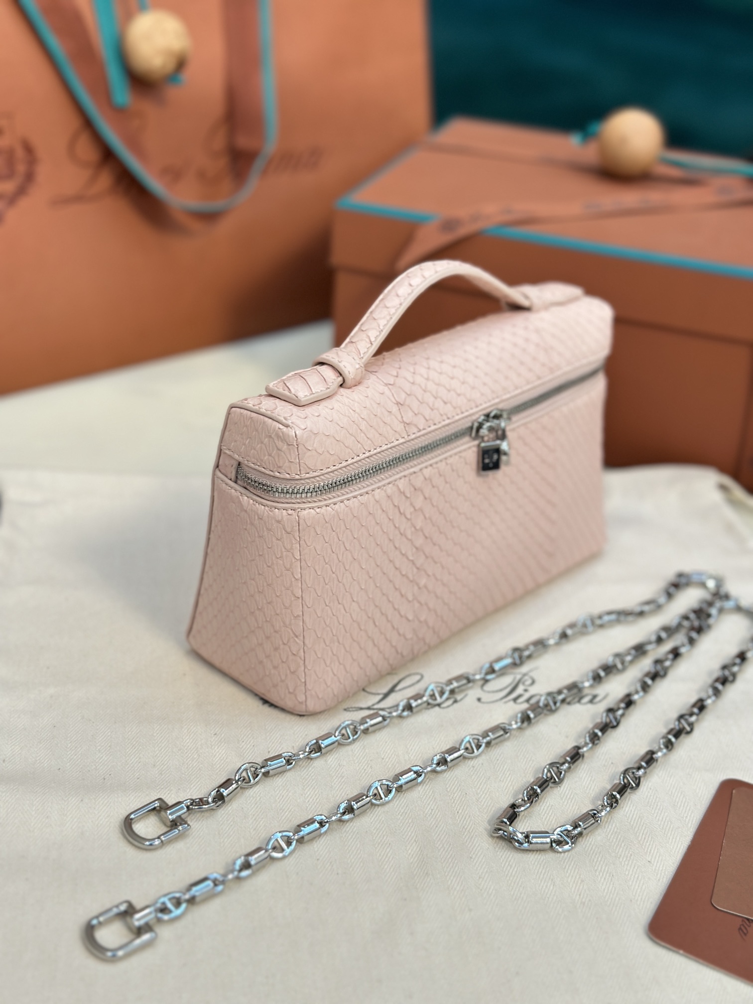 Loro Piana Extra pocket 19 snakeskin