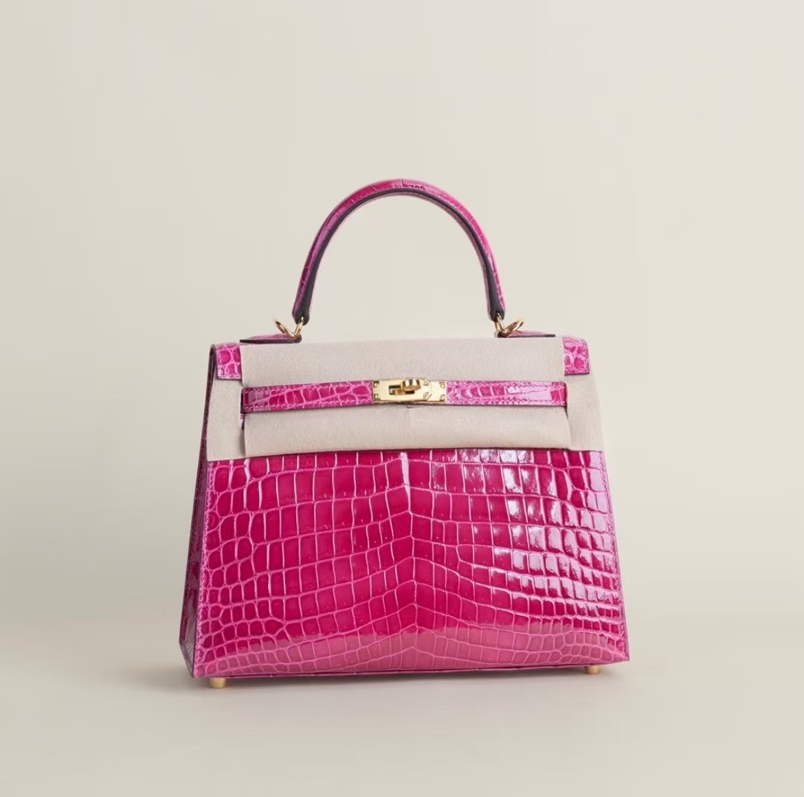 DIY custom Hermes Kelly crocodile skin 25cm-40cm