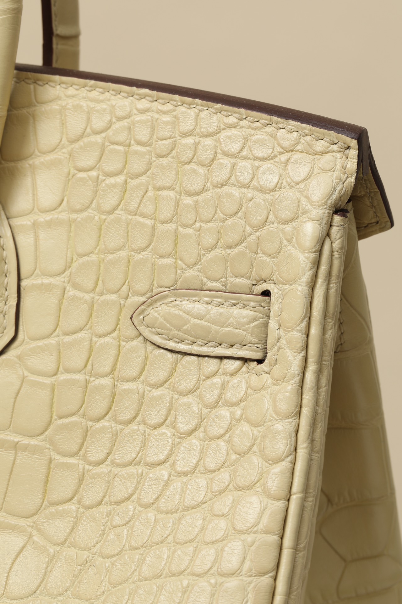 Crocodile leather #Y1 Vanilla Birkin 25-30cm