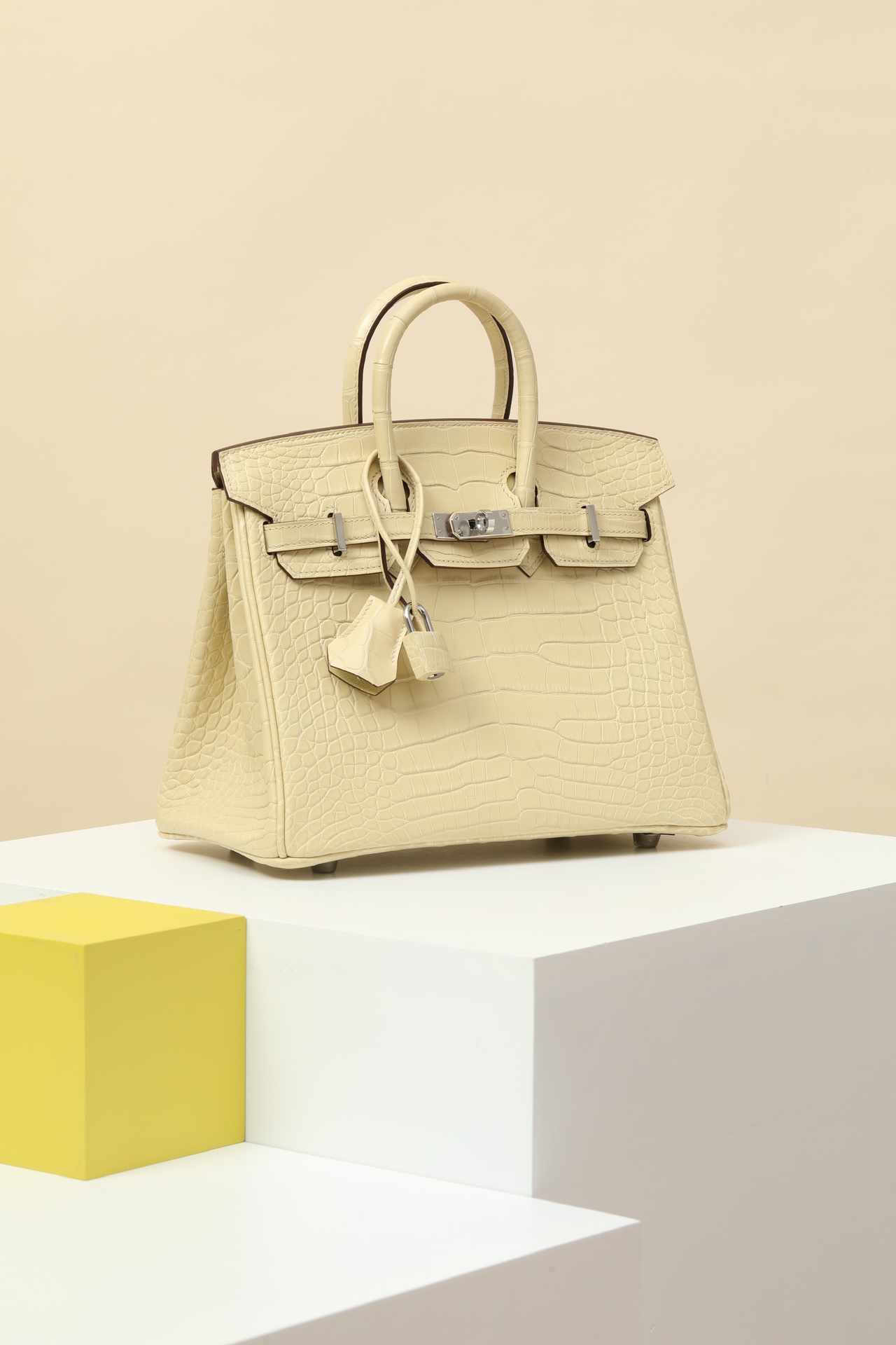 Crocodile leather #Y1 Vanilla Birkin 25-30cm