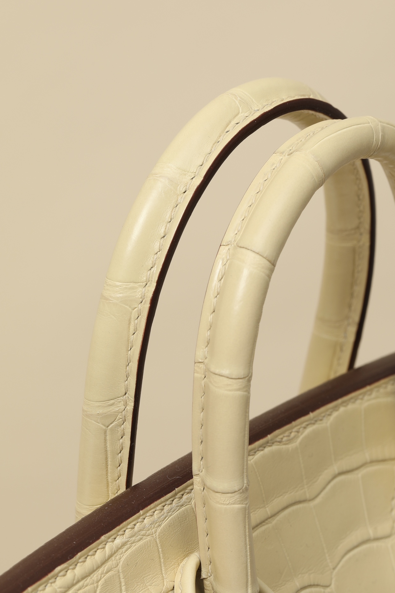 Crocodile leather #Y1 Vanilla Birkin 25-30cm