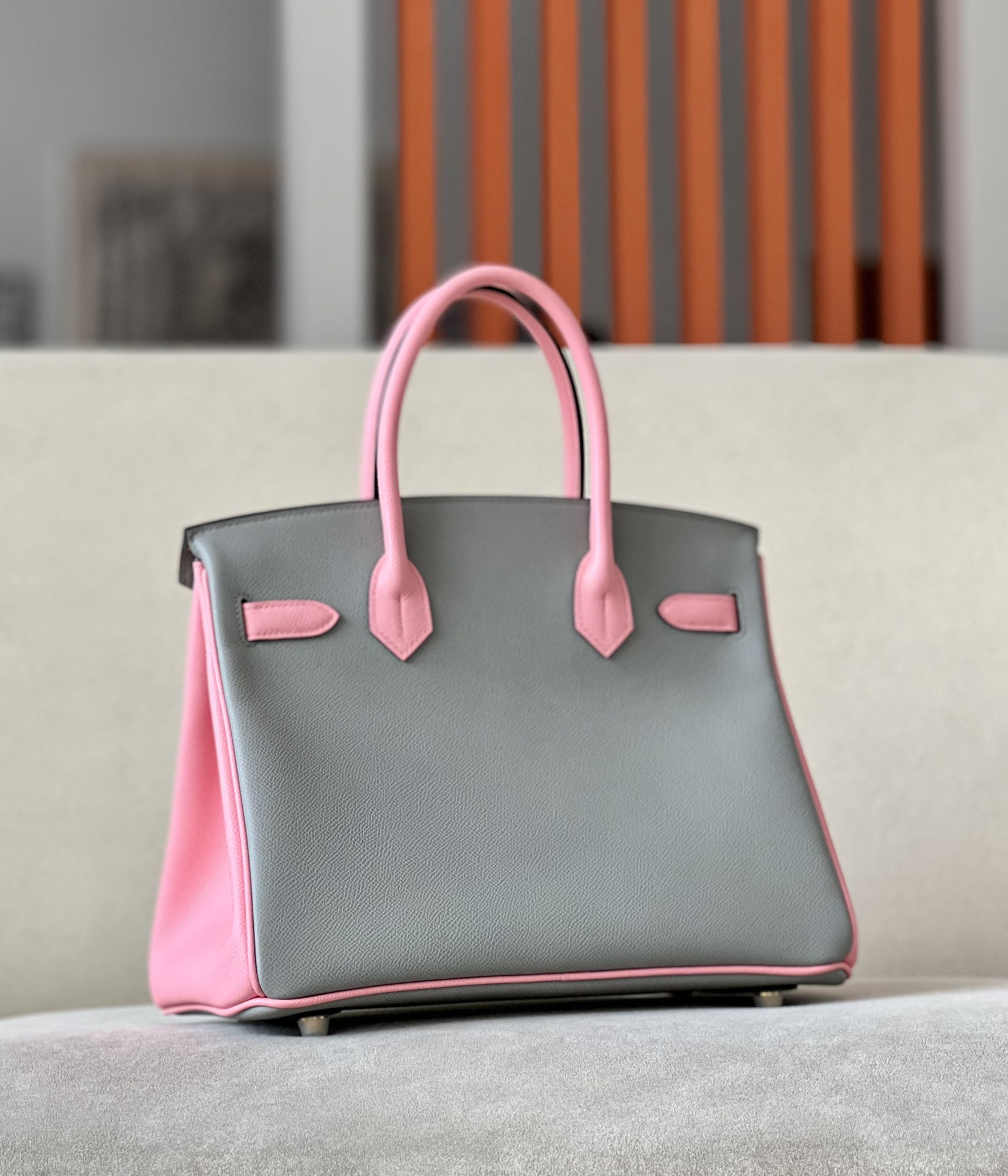 Hermes Birkin  Color block 25-35cm Espom