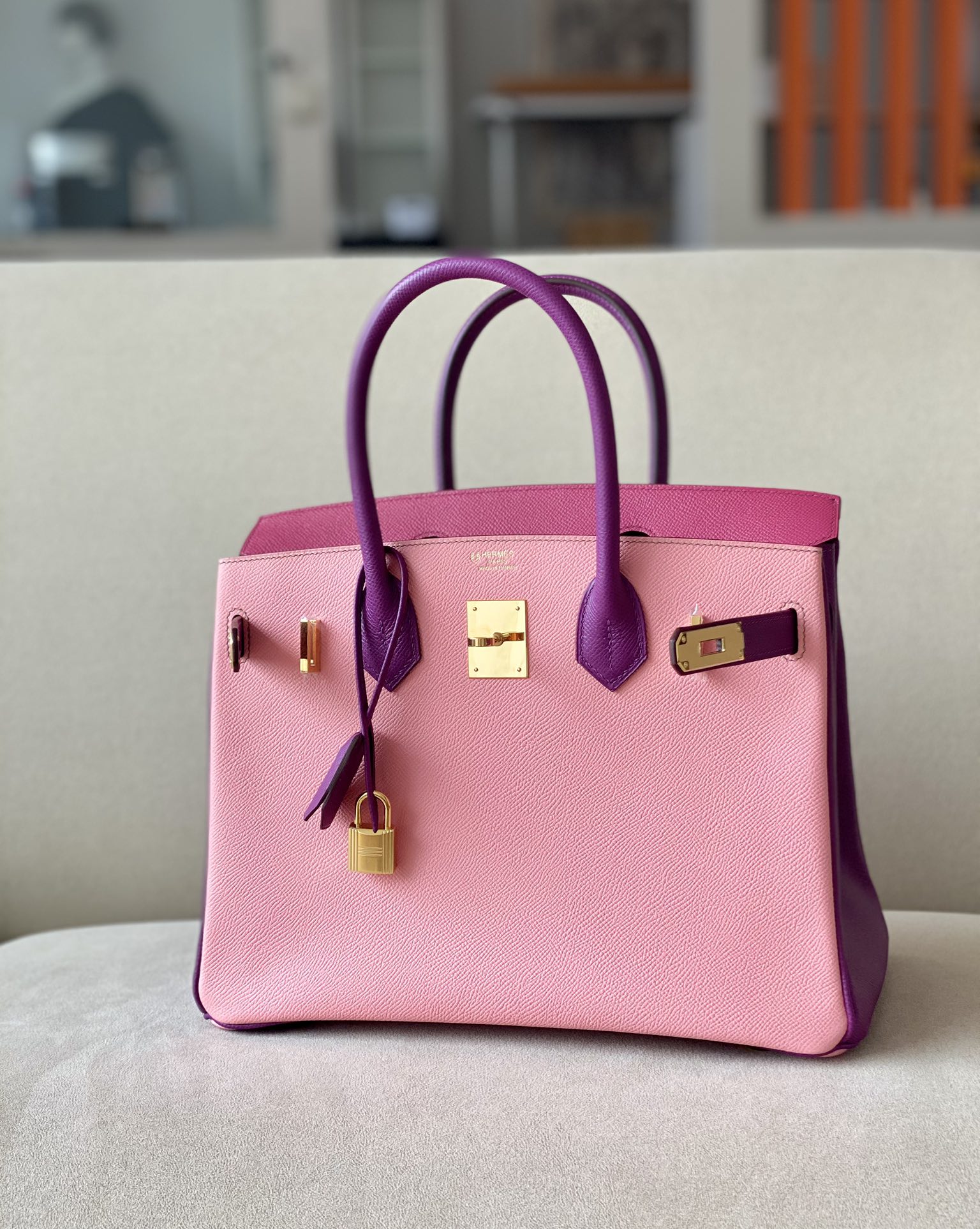 Hermes Birkin  Color blocking 25-35cm Espom Sellier