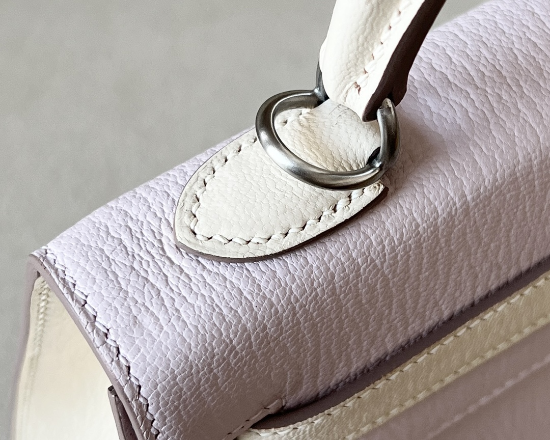 Hermes Kelly 25-28cm  Color blocking Goatskin