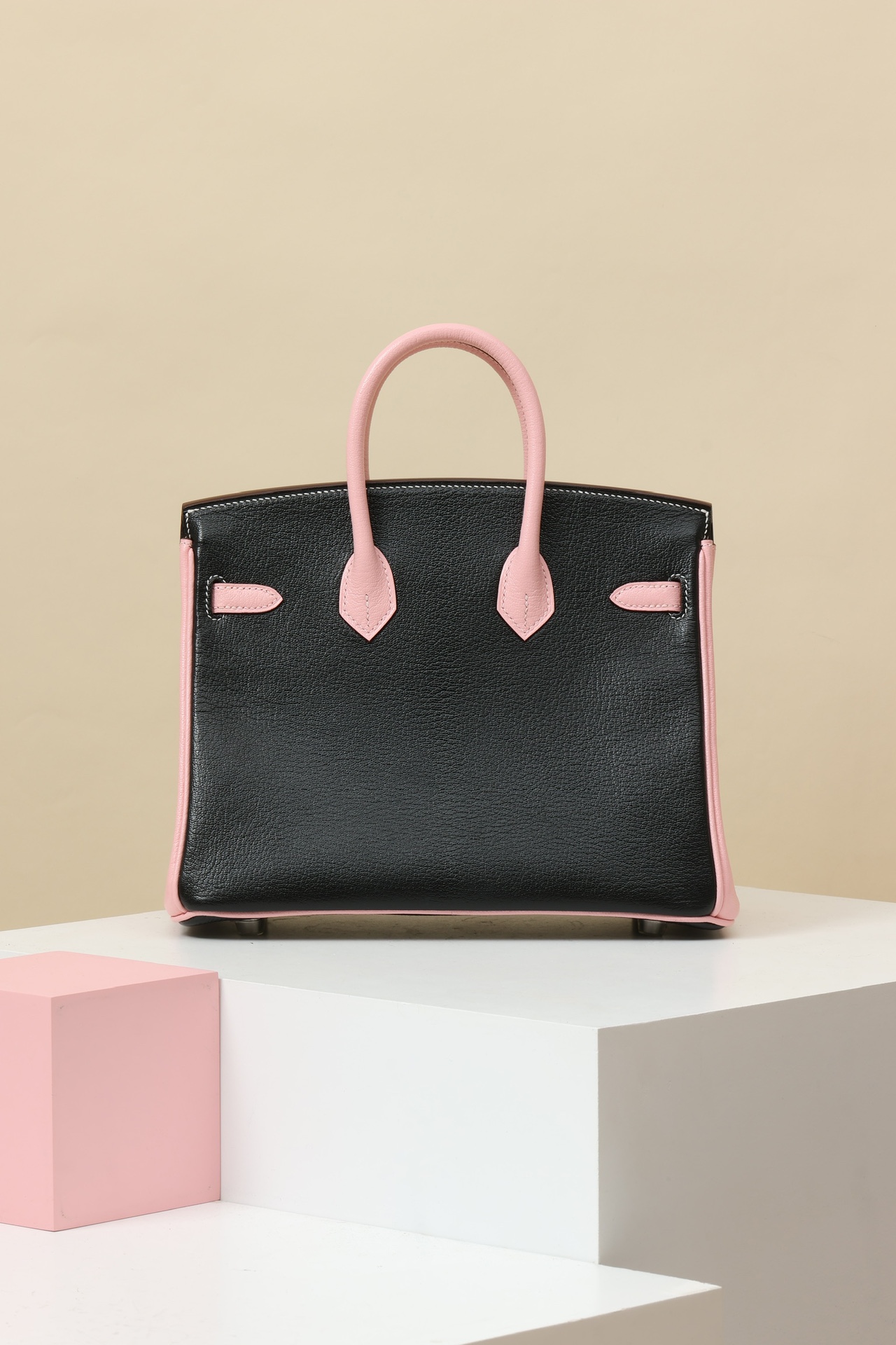 Hermes Birkin  Color block 25-35cm Goatskin