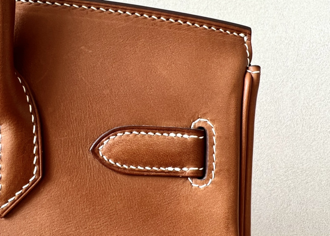 Hermes Birkin #37 Gold brown 25-35cm Barenia Faubourg