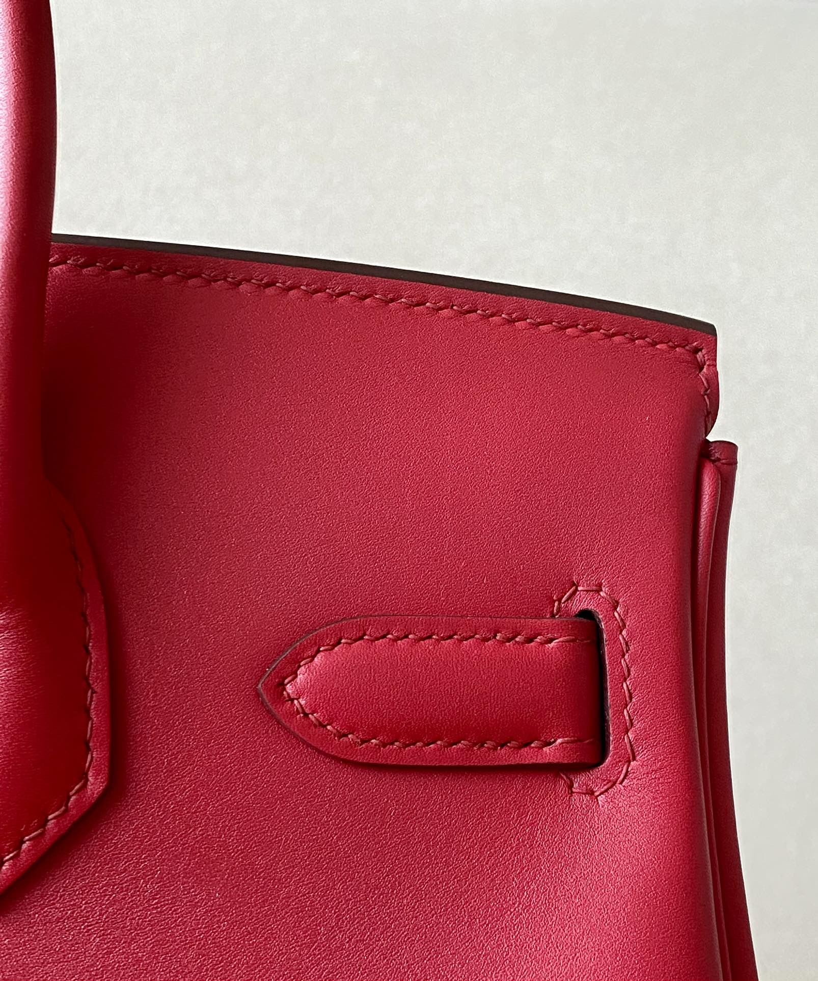 Hermes Birkin #S3 Rouge coeur 25-35cm Barenia Faubourg