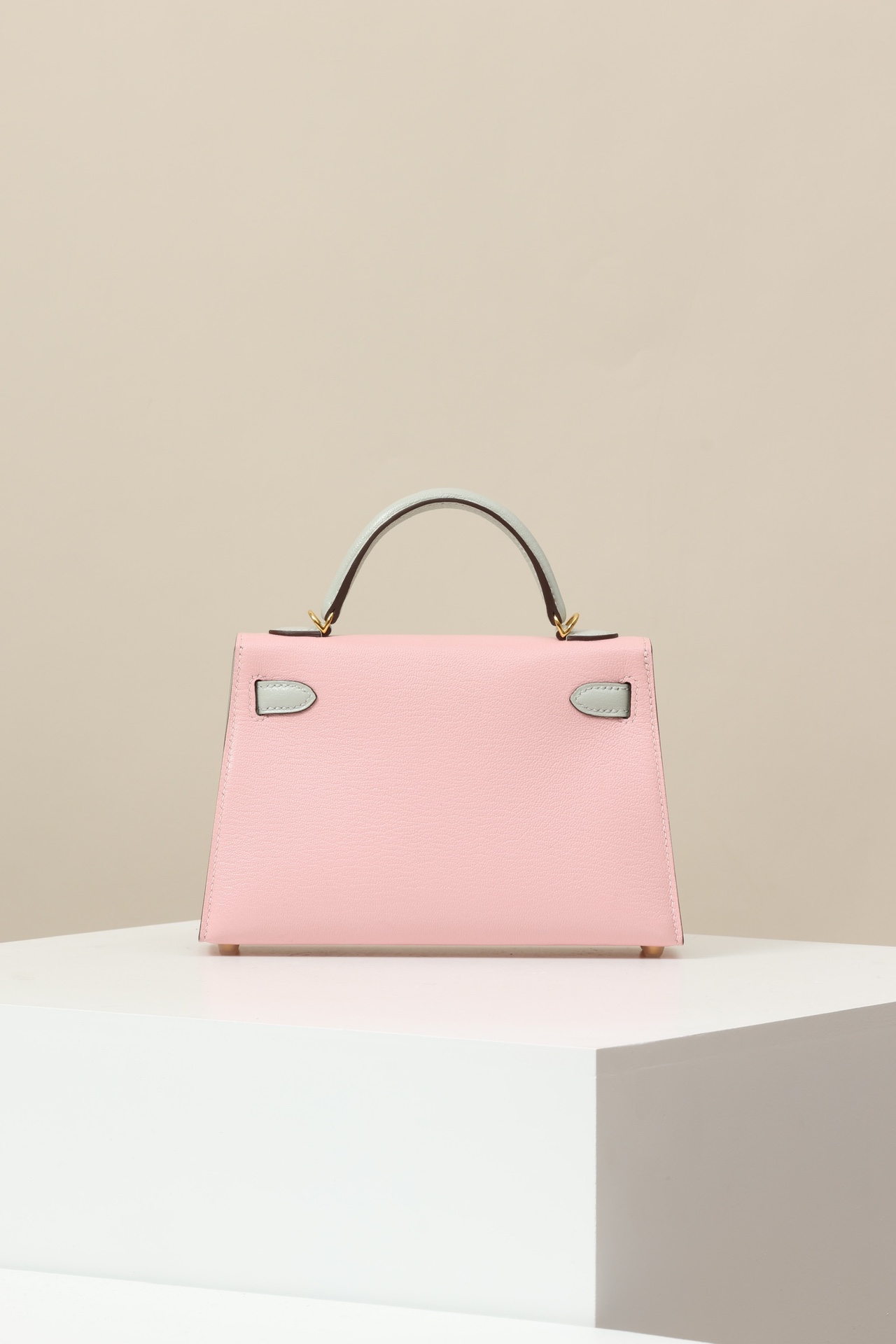 Hermes Mini Kelly  Color blocking  Goatskin