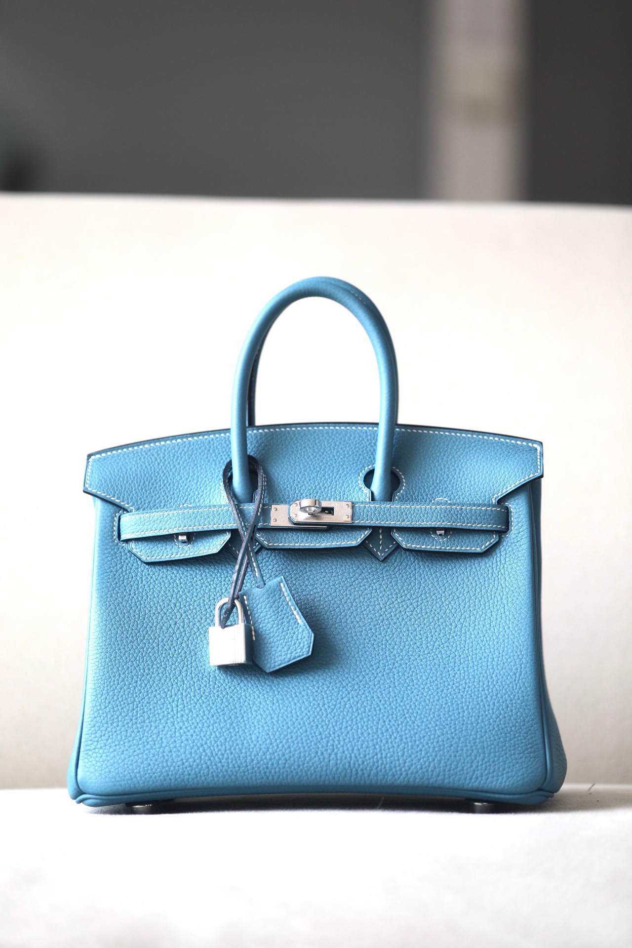 Hermes Birkin #75 Blue Jean 25-35cm TOGO