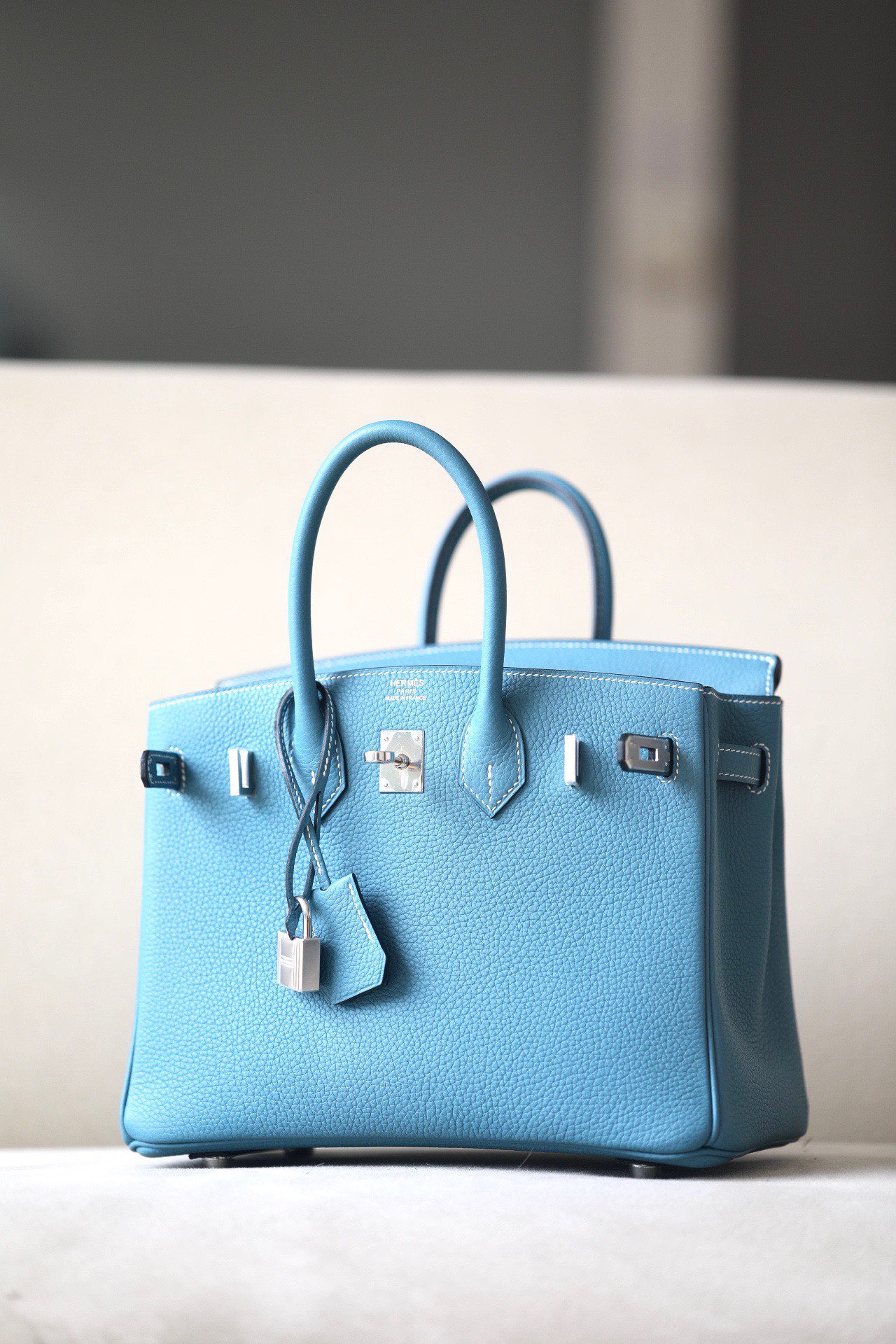 Hermes Birkin #75 Blue Jean 25-35cm TOGO