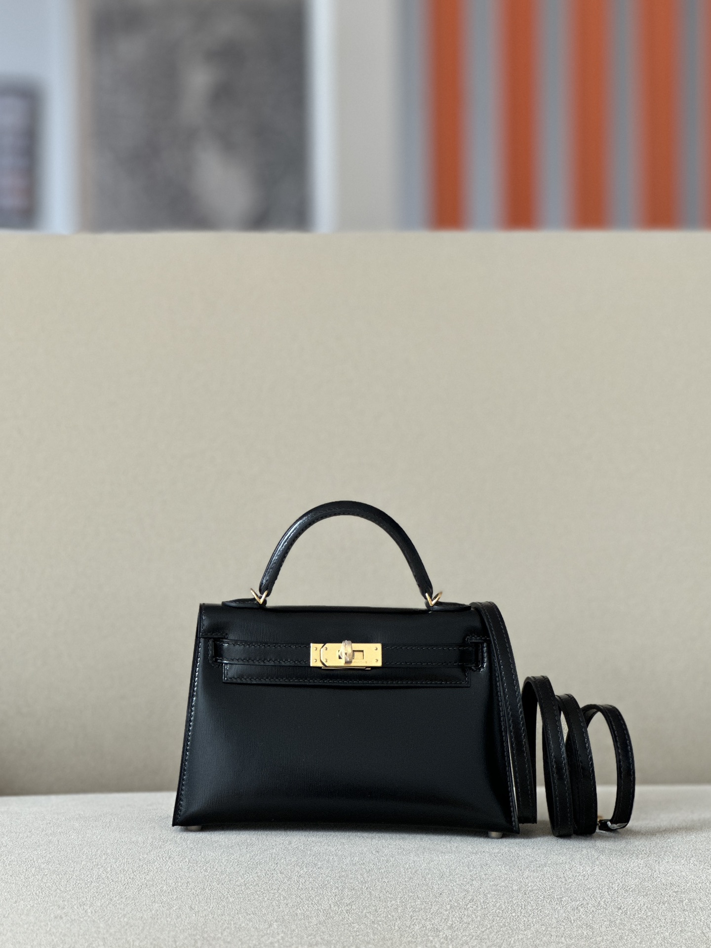 Hermes Mini kelly #89 Nolr  BOX