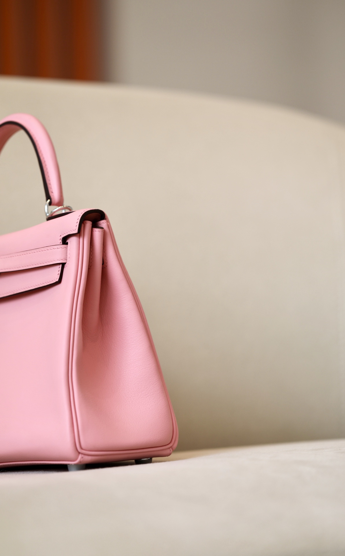 Hermes Kelly #1Q Rose confetti  25-28cm Siwtf