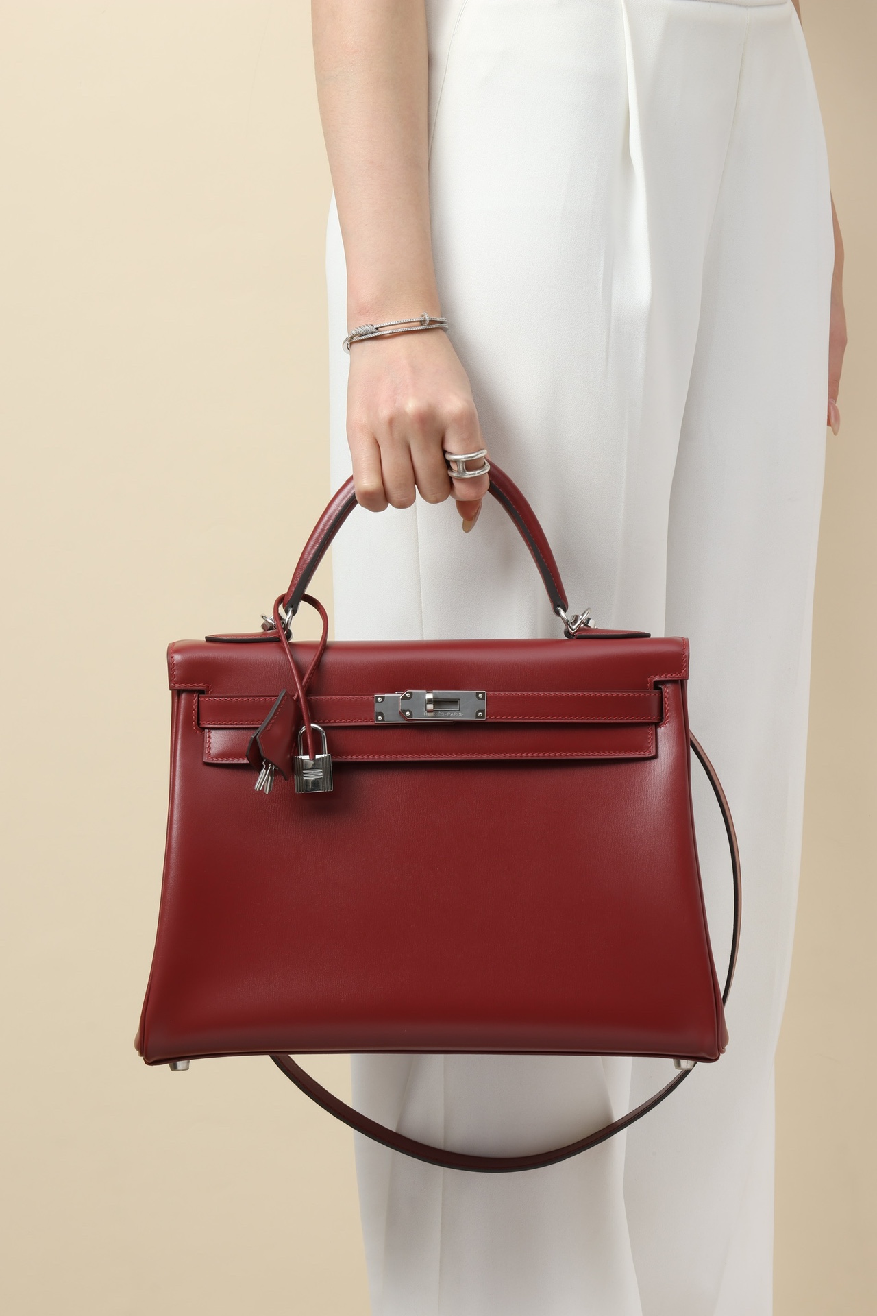 Hermes Kelly #55 Rouge H 25-28cm BOX