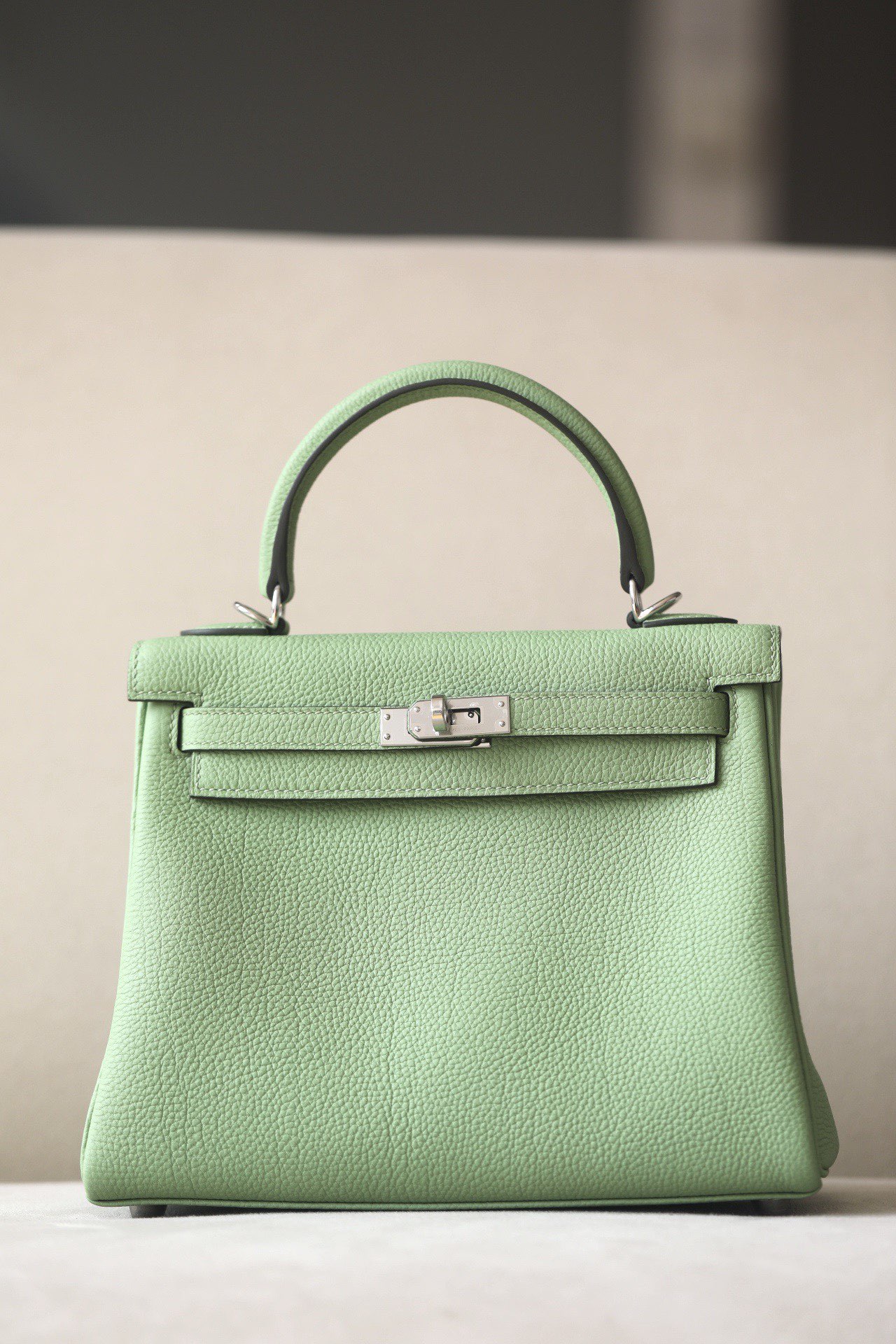 Hermes Kelly #3i Vert Criquet 25-32cm Togo