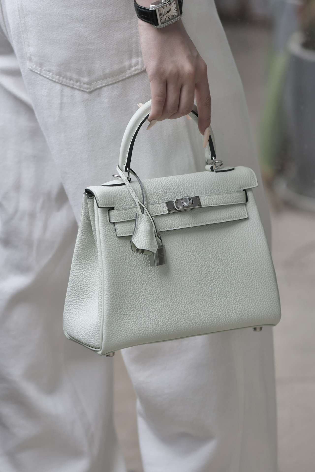 Hermes Kelly #0S Vert Fizz 25-28cm Togo