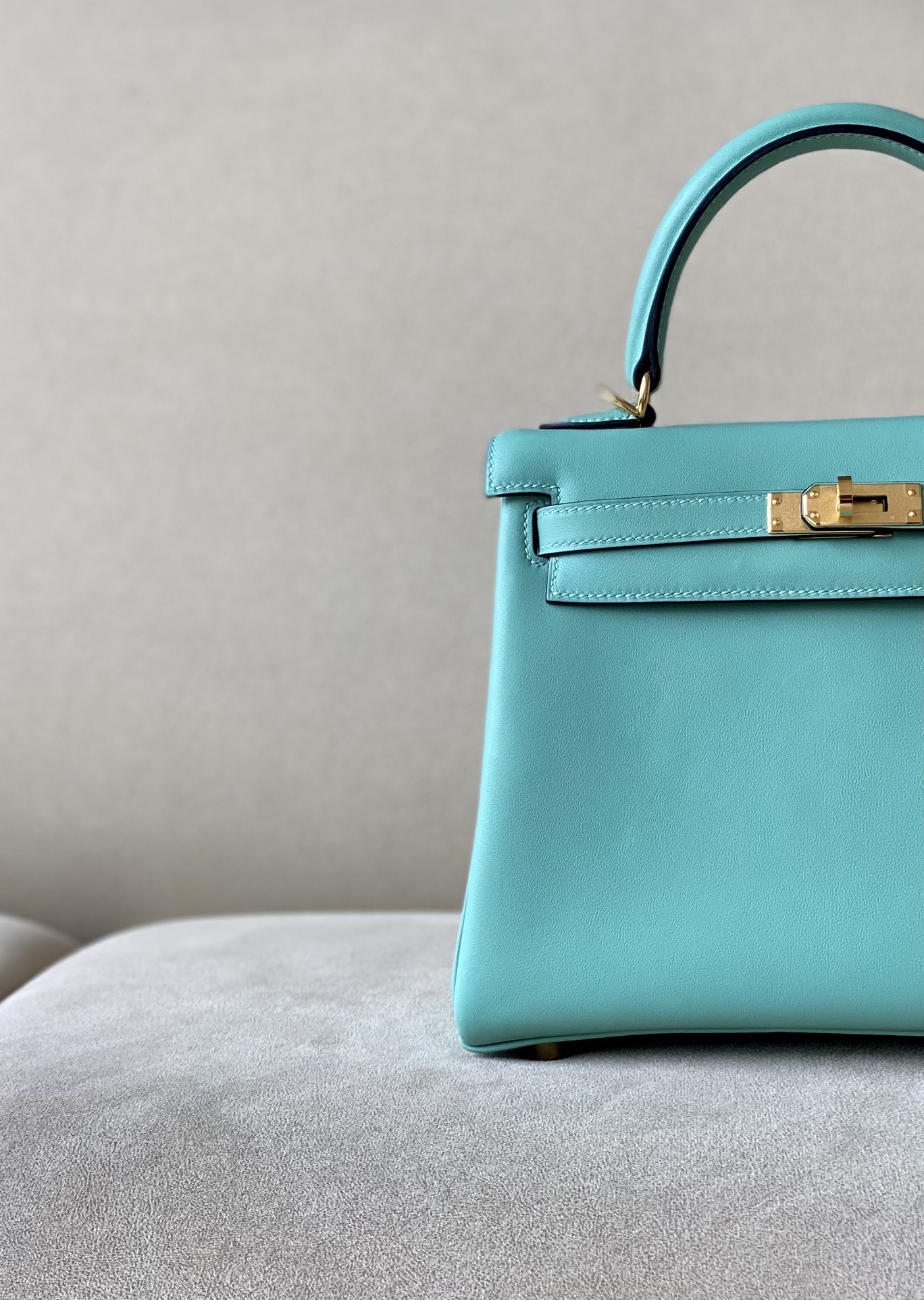 Hermes Kelly #3P Blue Aroll  25-28cm Siwtf