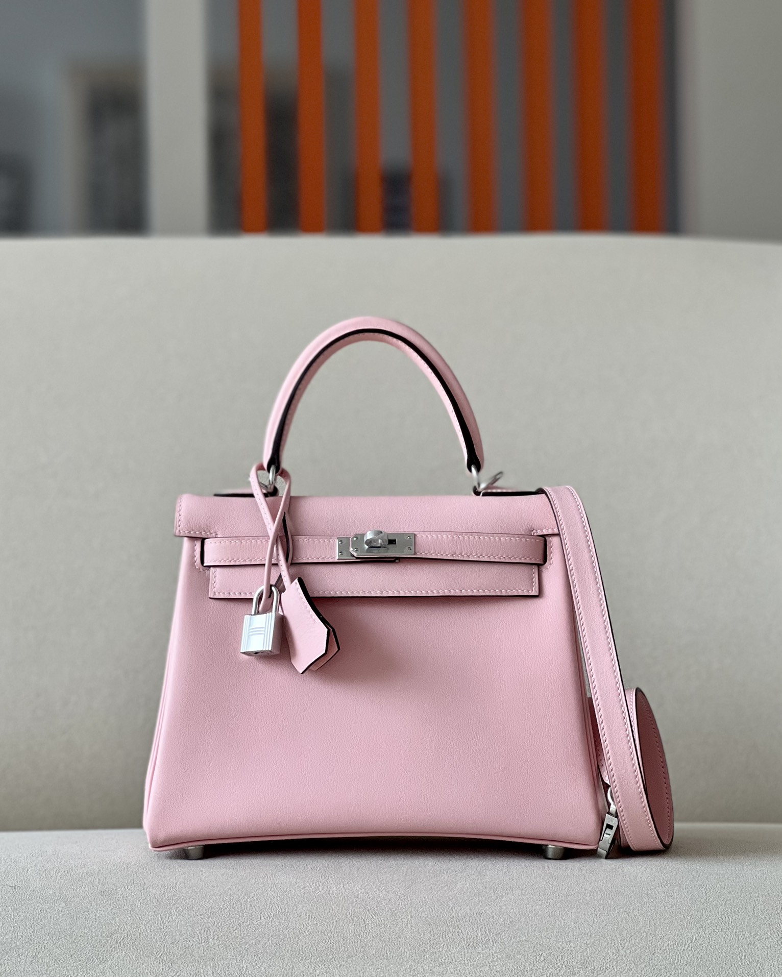 Hermes Kelly #3Q Rose Sakura  25-28cm Siwtf
