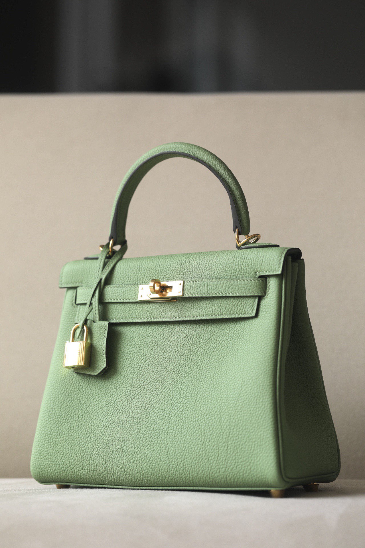 Hermes Kelly #3i Vert Criquet 25-32cm Togo