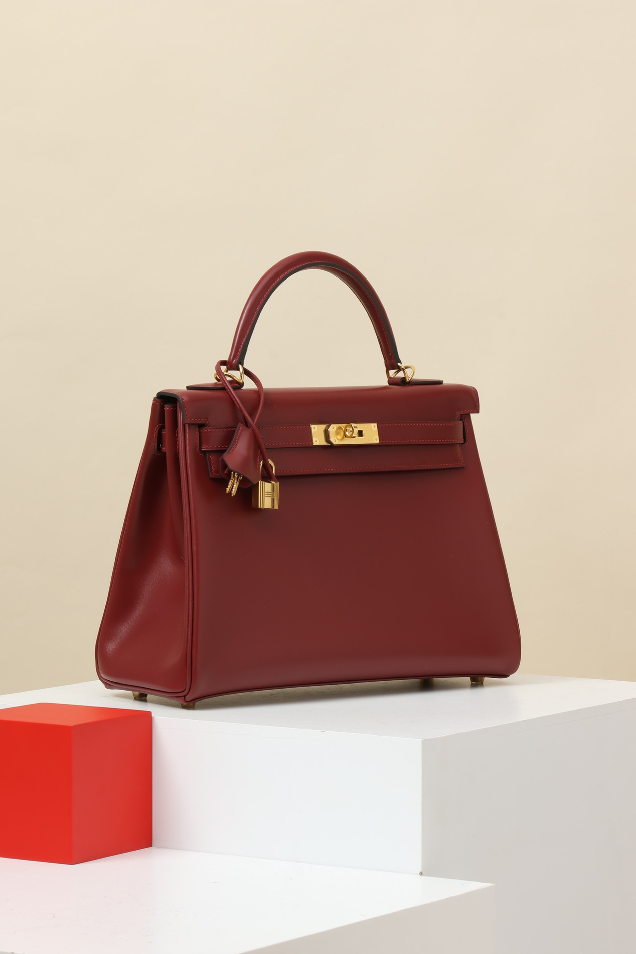 Hermes Kelly #55 Rouge H 25-28cm BOX