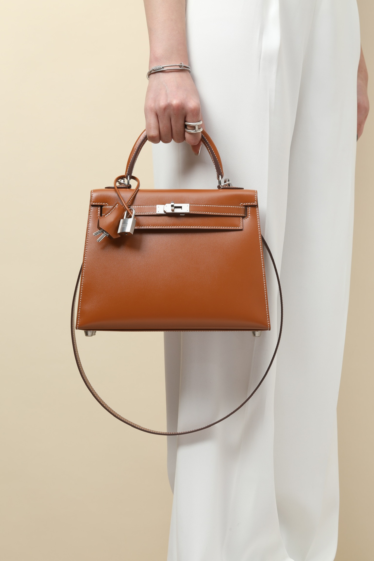 Hermes Kelly #37 Gold 25-28cm BOX Selier