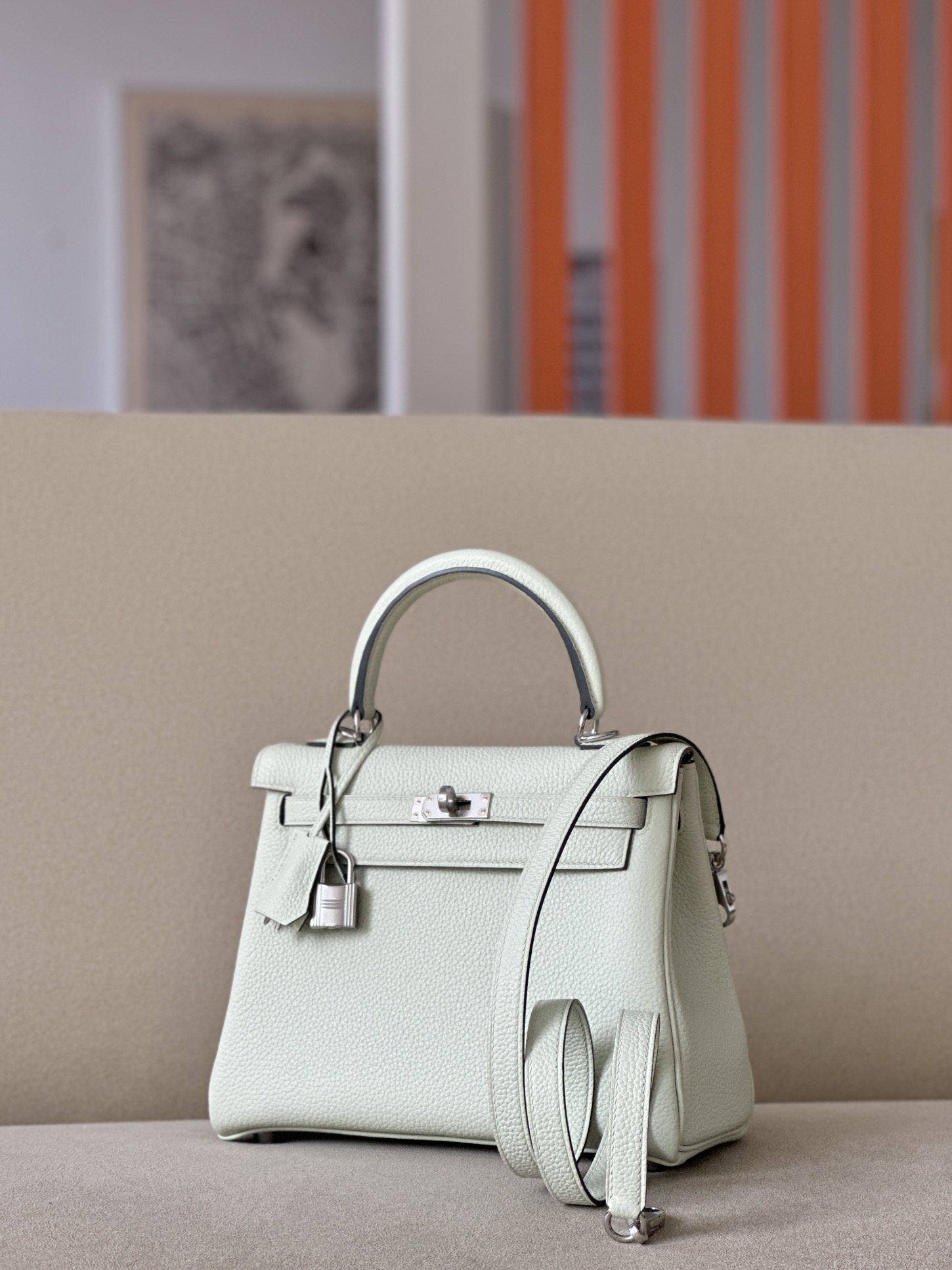 Hermes Kelly #0S Vert Fizz 25-28cm Togo