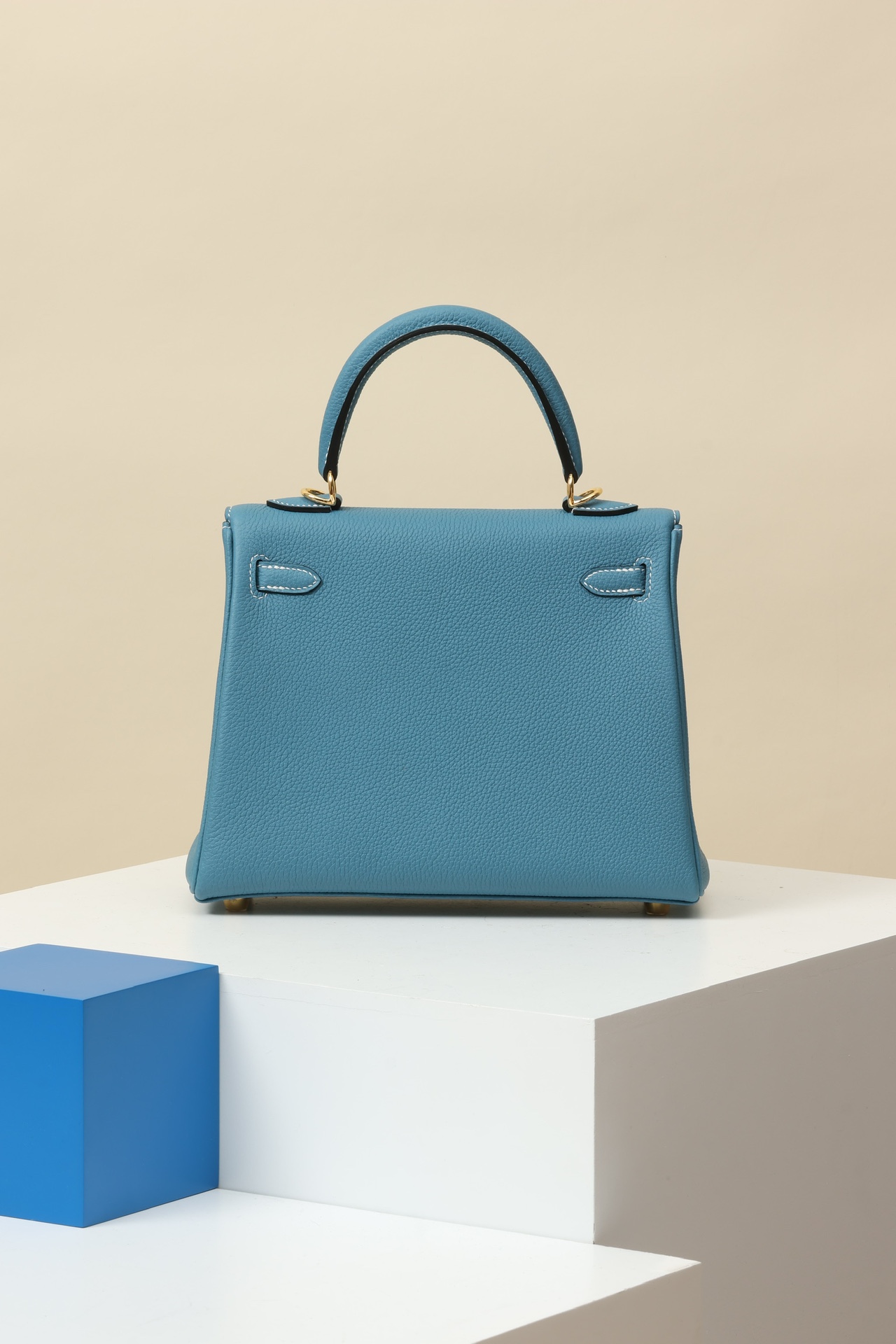 Hermes Kelly #75 Blue Jean 25-32cm Togo