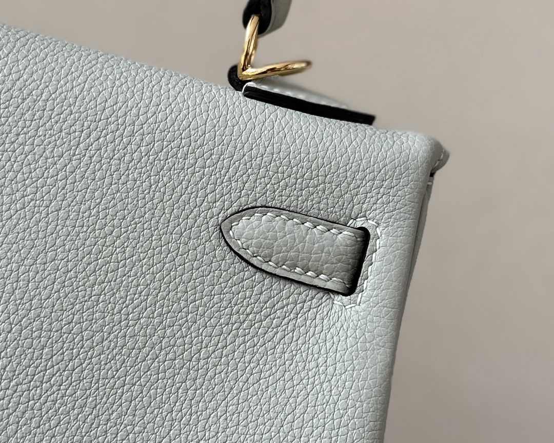 Hermes Kelly #0W Crystal Grey 25-32cm Togo