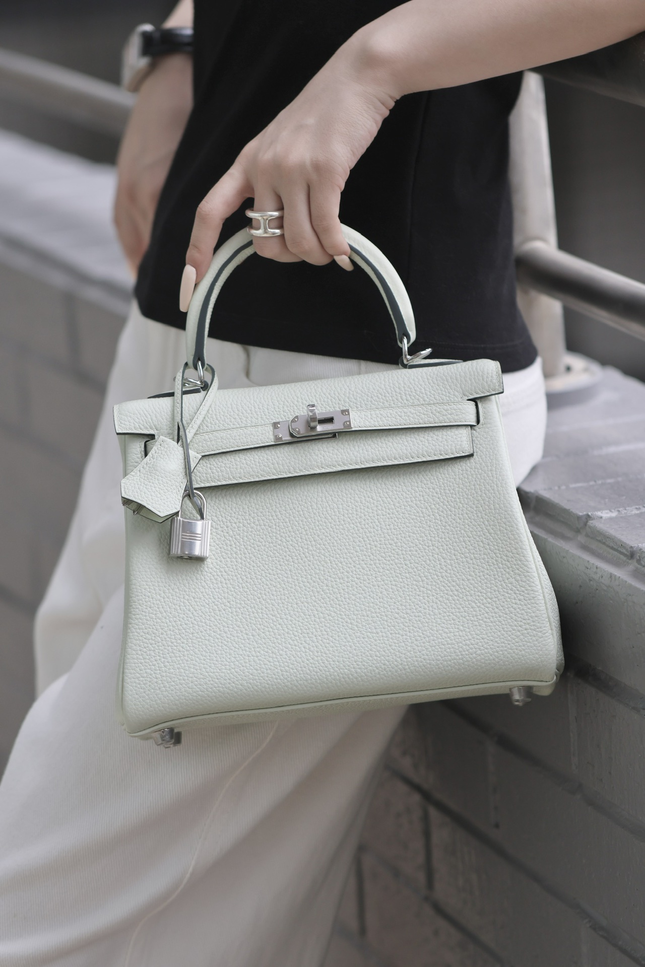 Hermes Kelly #0S Vert Fizz 25-28cm Togo