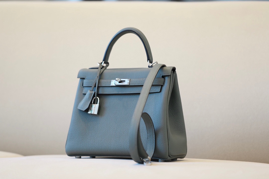 Hermes Kelly #63 Vert amande  25-32cm Togo