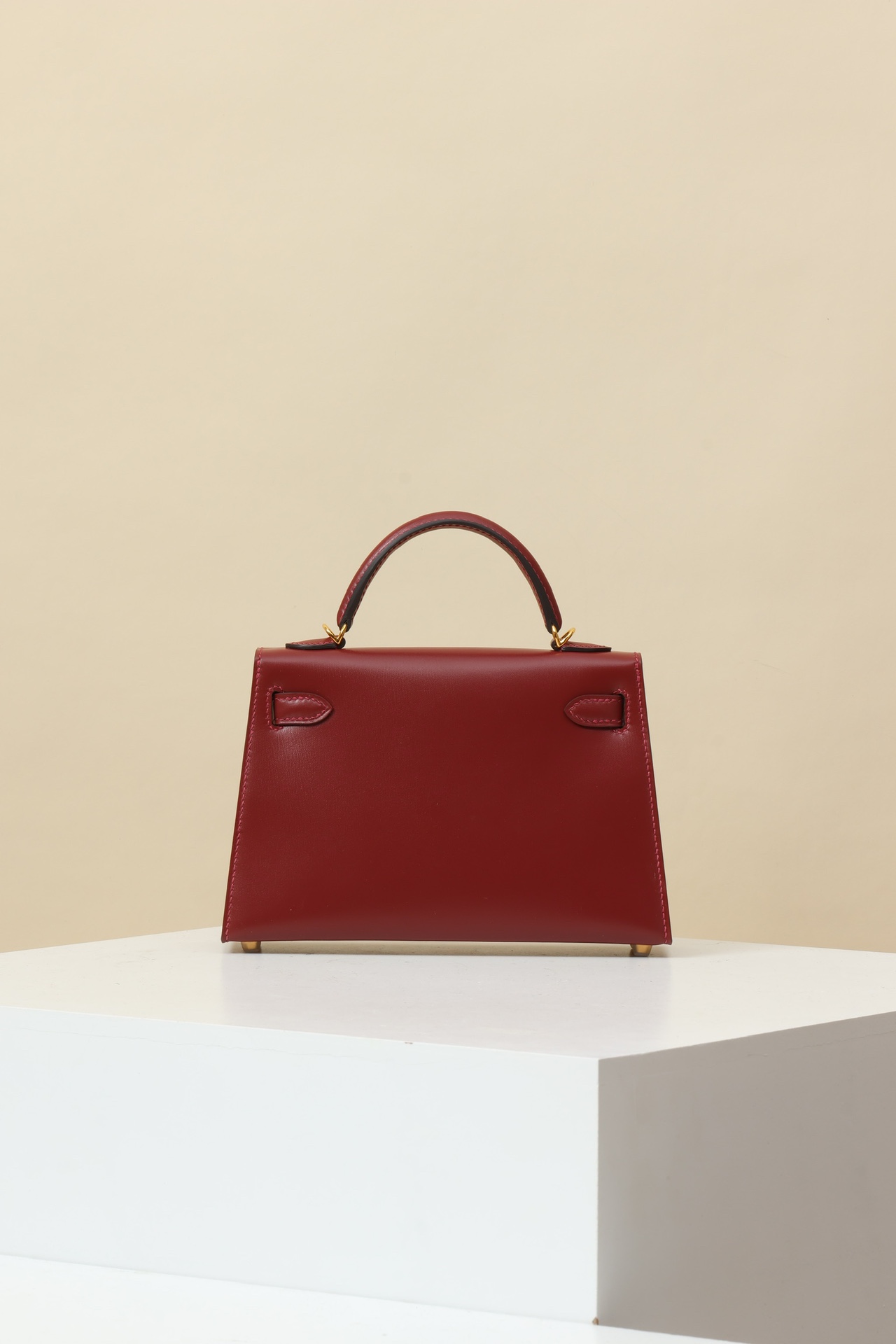 Hermes Mini Kelly #55 Rouge H BOX